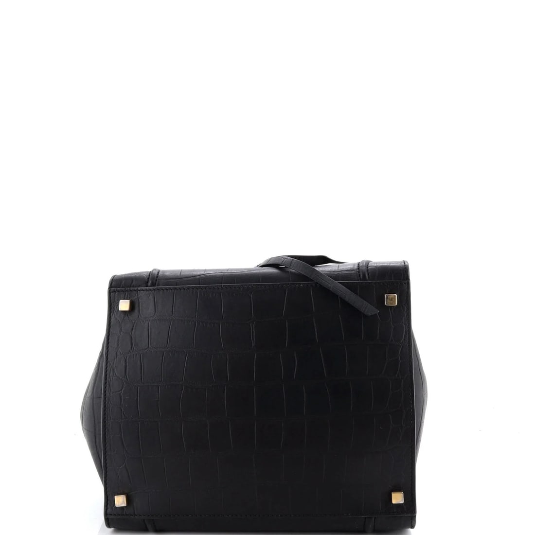 Crocodile Embossed Leather Medium Bag Celine - 4