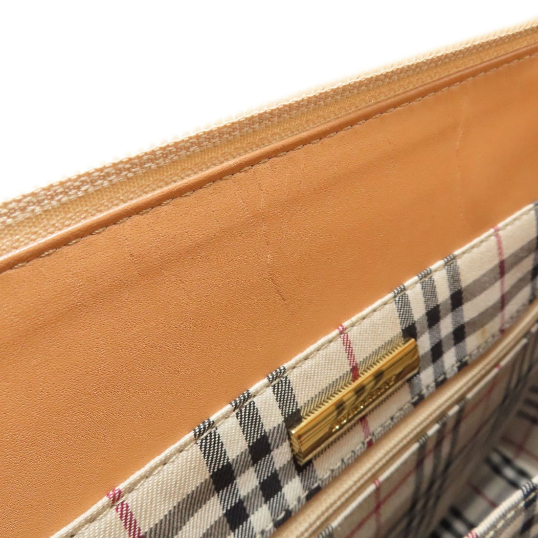 Burberry logo handbag leather - 9