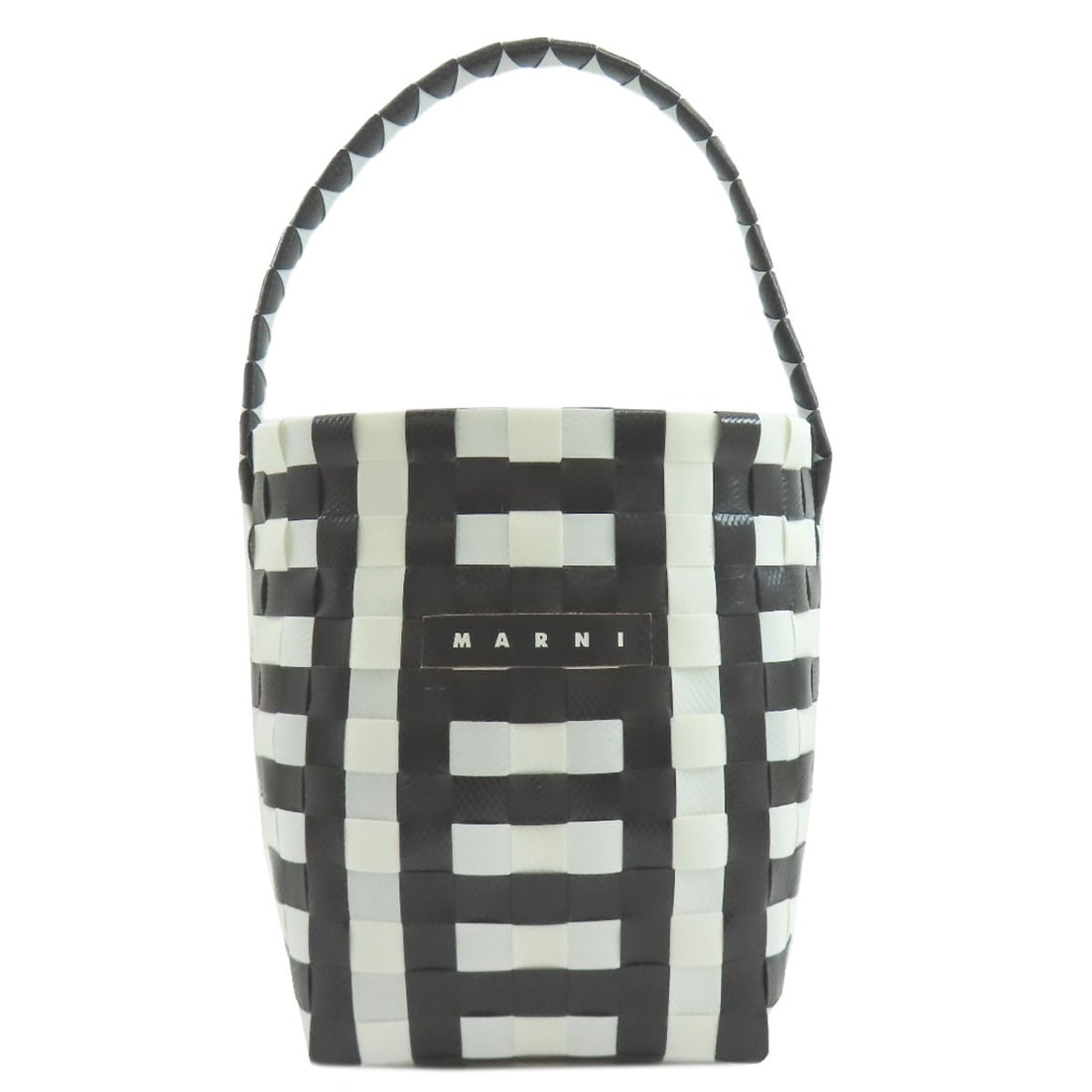 Polypropylene Handbag Basket Marni: Polypropylene Handbag Basket Marni Black polypropylene handbag from MARNI, featuring a sleek and modern design. The exterior material provides a durable and versatile finish, making it a practical