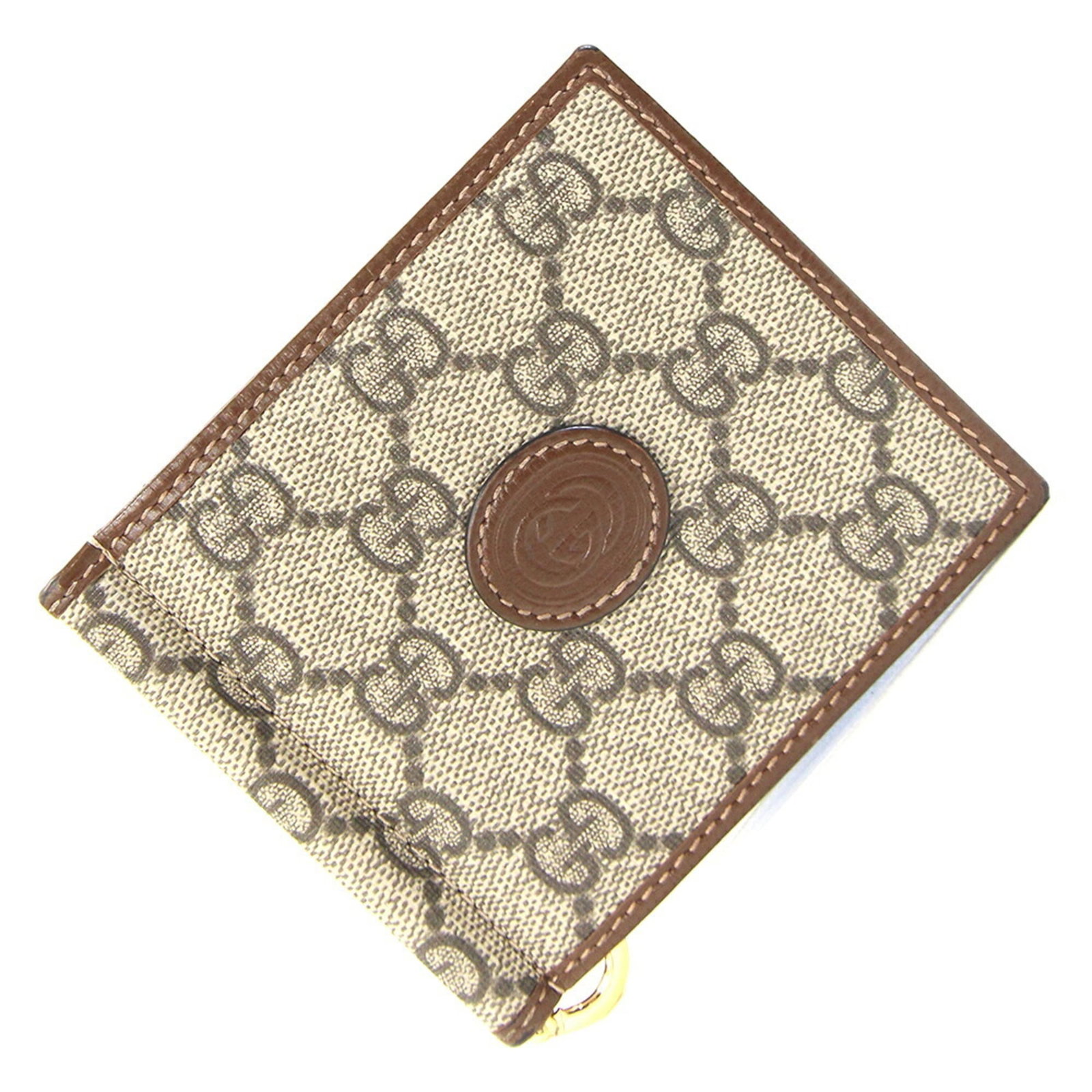 Gucci Wallet (Bi-Fold) Gg Supreme Leather: Gucci Wallet (Bi-Fold) Gg Supreme Leather Gucci Wallet (Bi-Fold) features Gg Supreme Leather, a durable material. The beige and brown color combination adds a touch of sophistication to this bi-fold