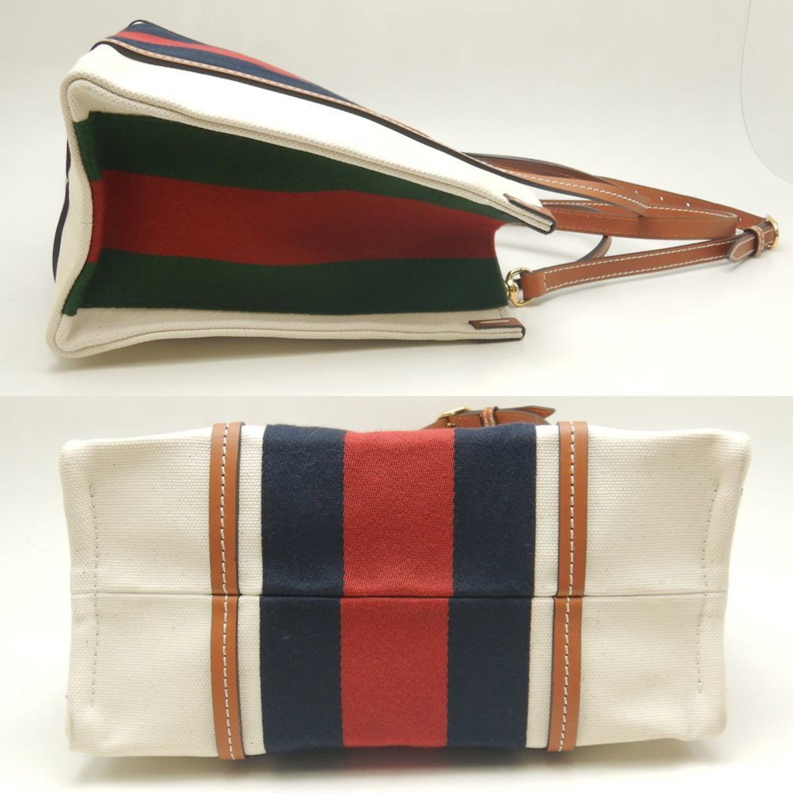 Canvas Gucci Tote - 4