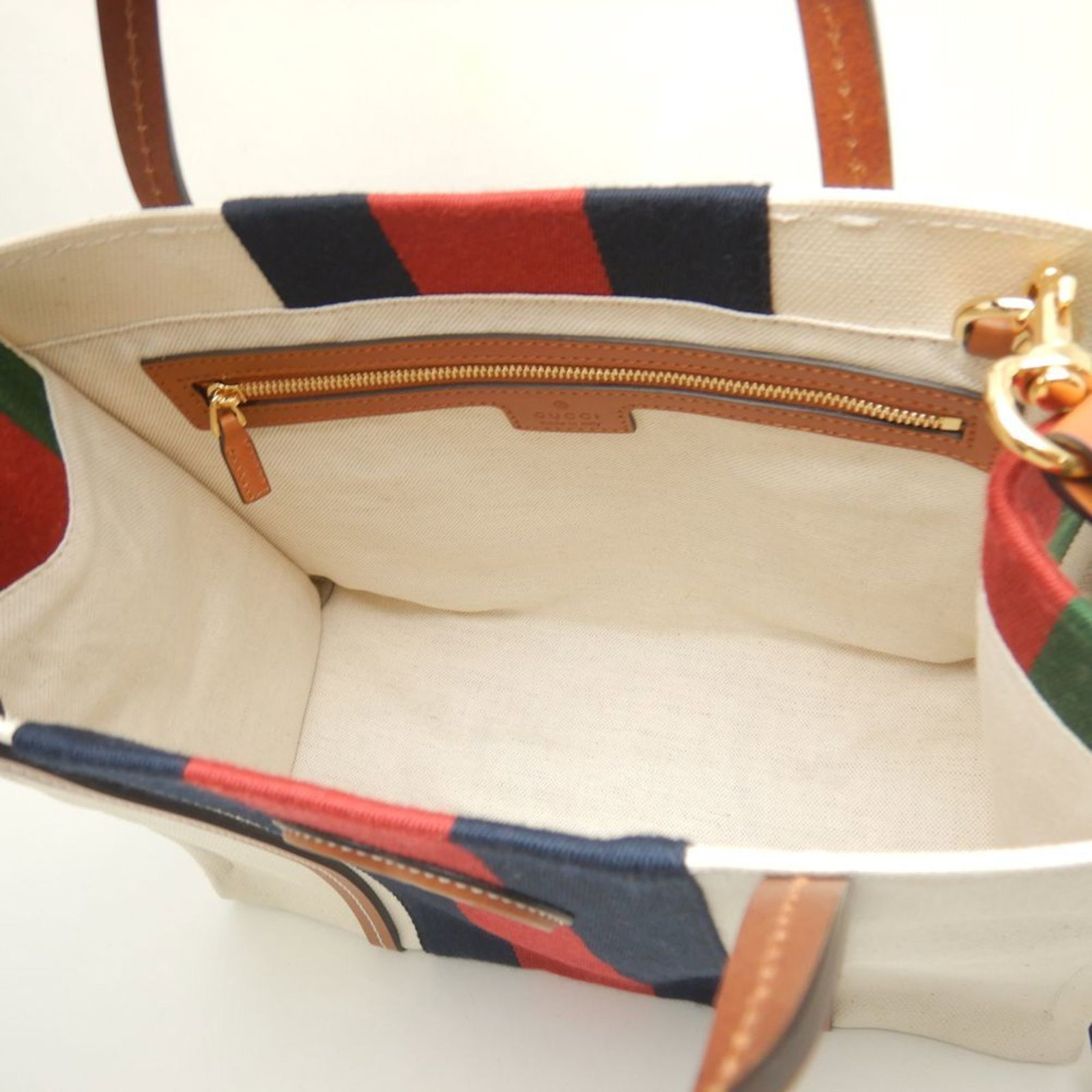 Canvas Gucci Tote - 7