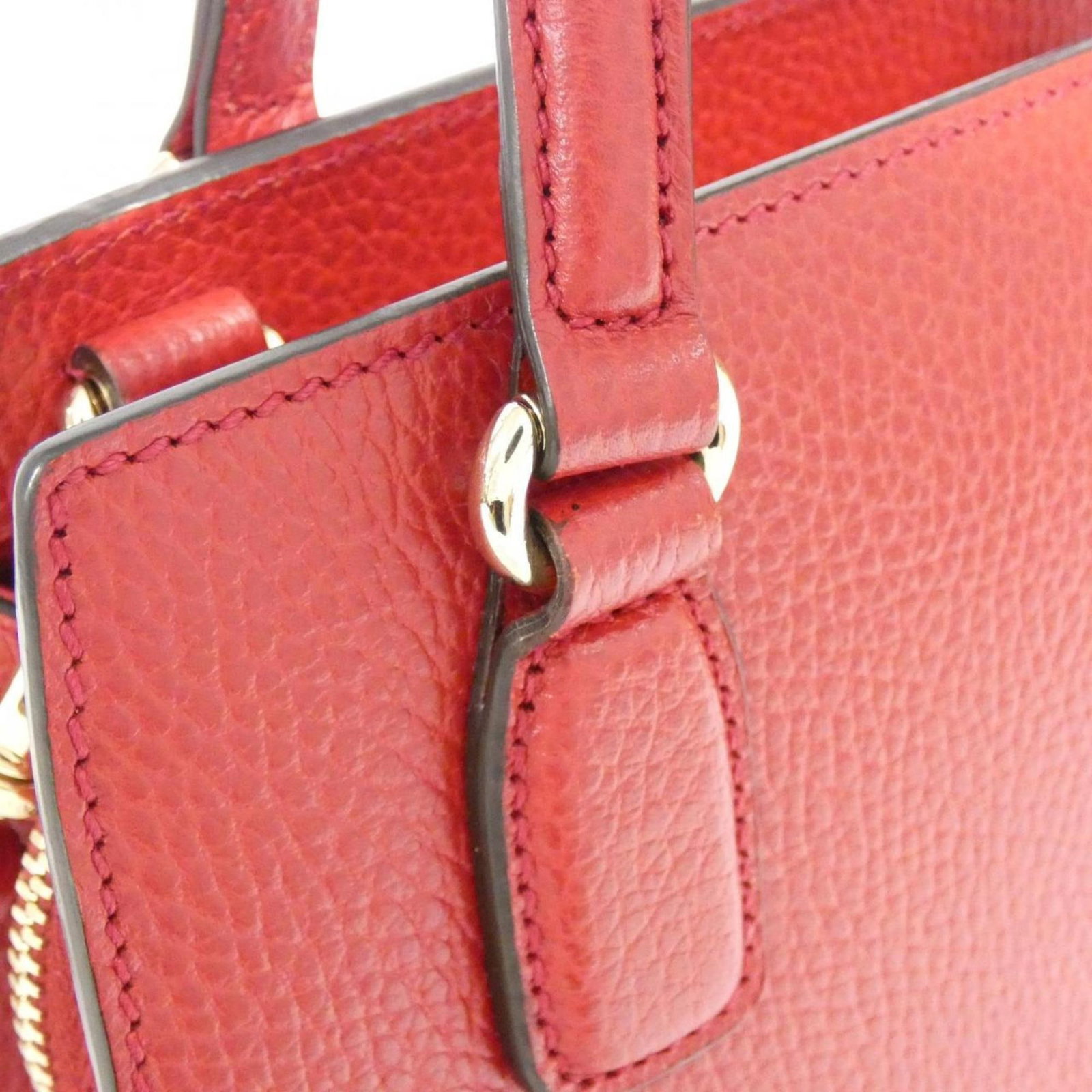 Handbag Leather Gucci - 5