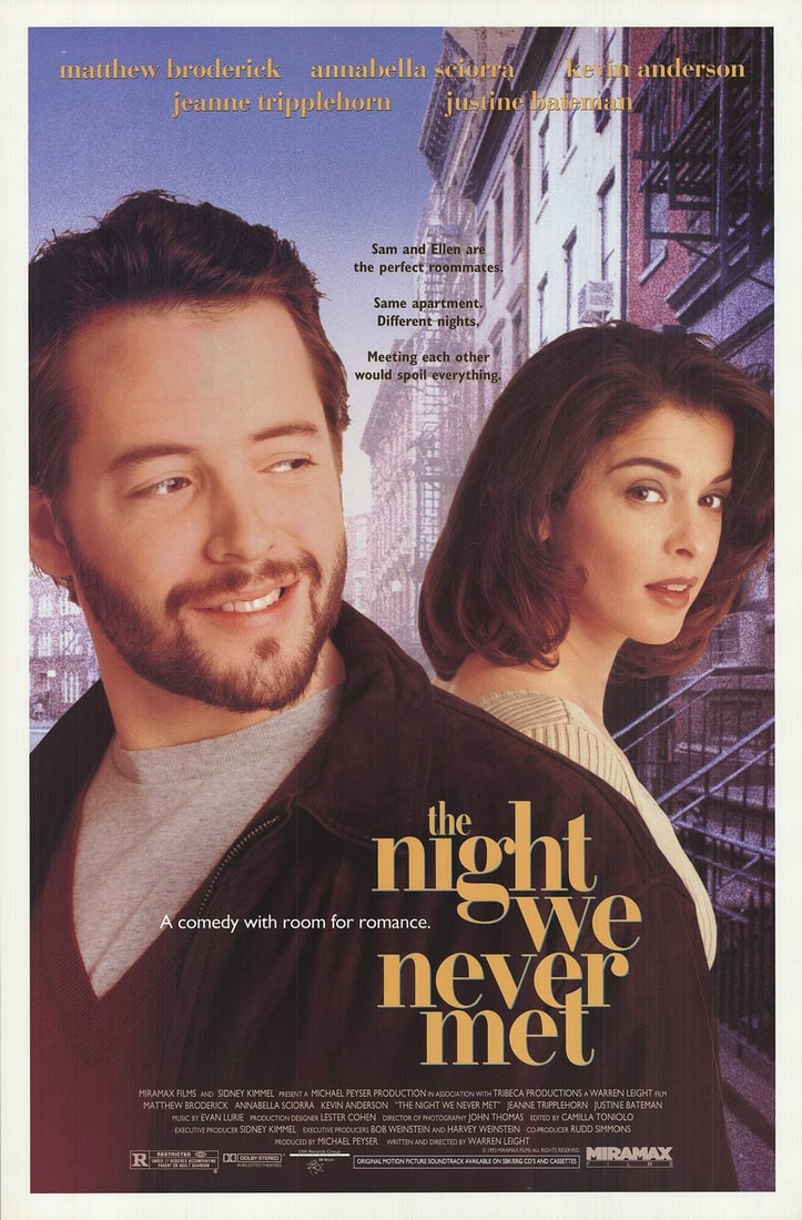 ARTIST UNKNOWN The Night We Never Met 41" x 27" Offset Lithograph 1993 (1 of 4)
