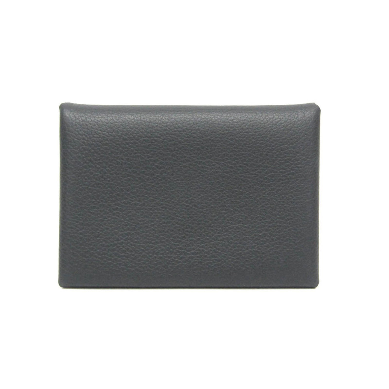 Hermes Card Case Togo Leather: Hermes Card Case Togo Leather The Hermes Card Case Togo Leather features a sleek, gray design made from high-quality Togo leather. With its snap fastener closure and button pocket, it provides a