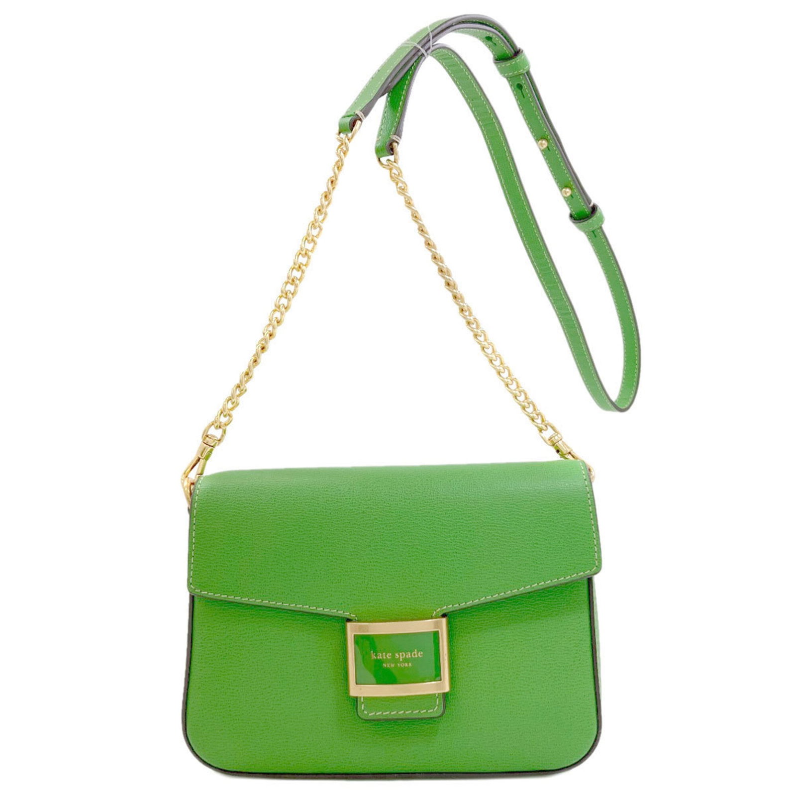 Kate Spade Shoulder Bag Leather: Kate Spade Shoulder Bag Leather Kate Spade's iconic shoulder bag features a rich green leather exterior with subtle scratches and minor dirt marks, giving it a well-loved, pre-owned look. Made from