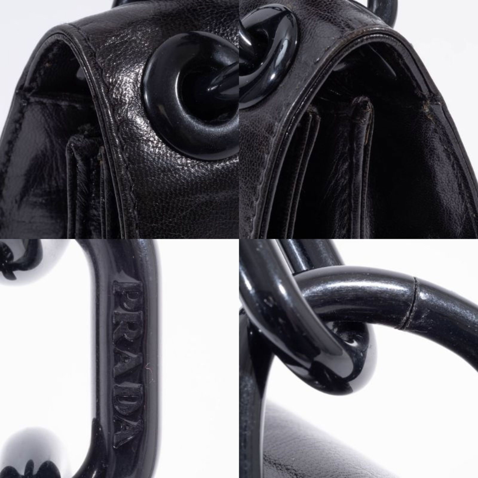 Leather Shoulder Bag Prada - 17
