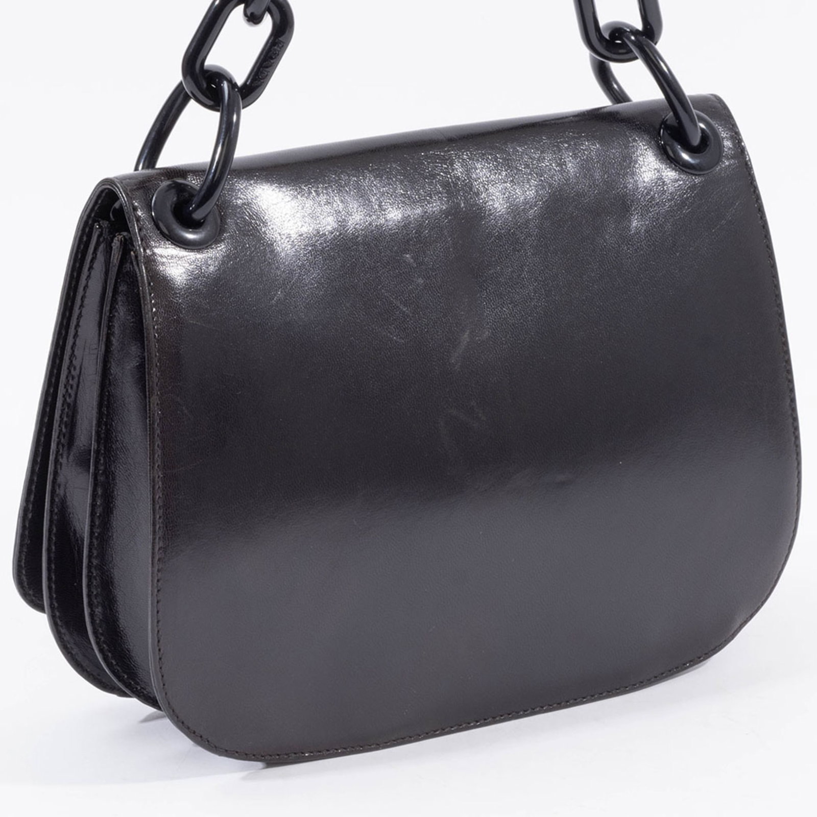 Leather Shoulder Bag Prada - 9
