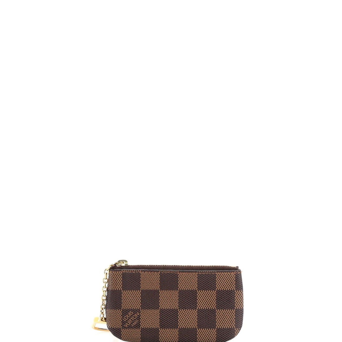 Key Pouch Vuitton Louis Damier: Key Pouch Vuitton Louis Damier The Louis Vuitton Key Pouch Damier is a classic accessory featuring the iconic Damier pattern in brown canvas coated exterior and rich leather interior. Minor scuffs