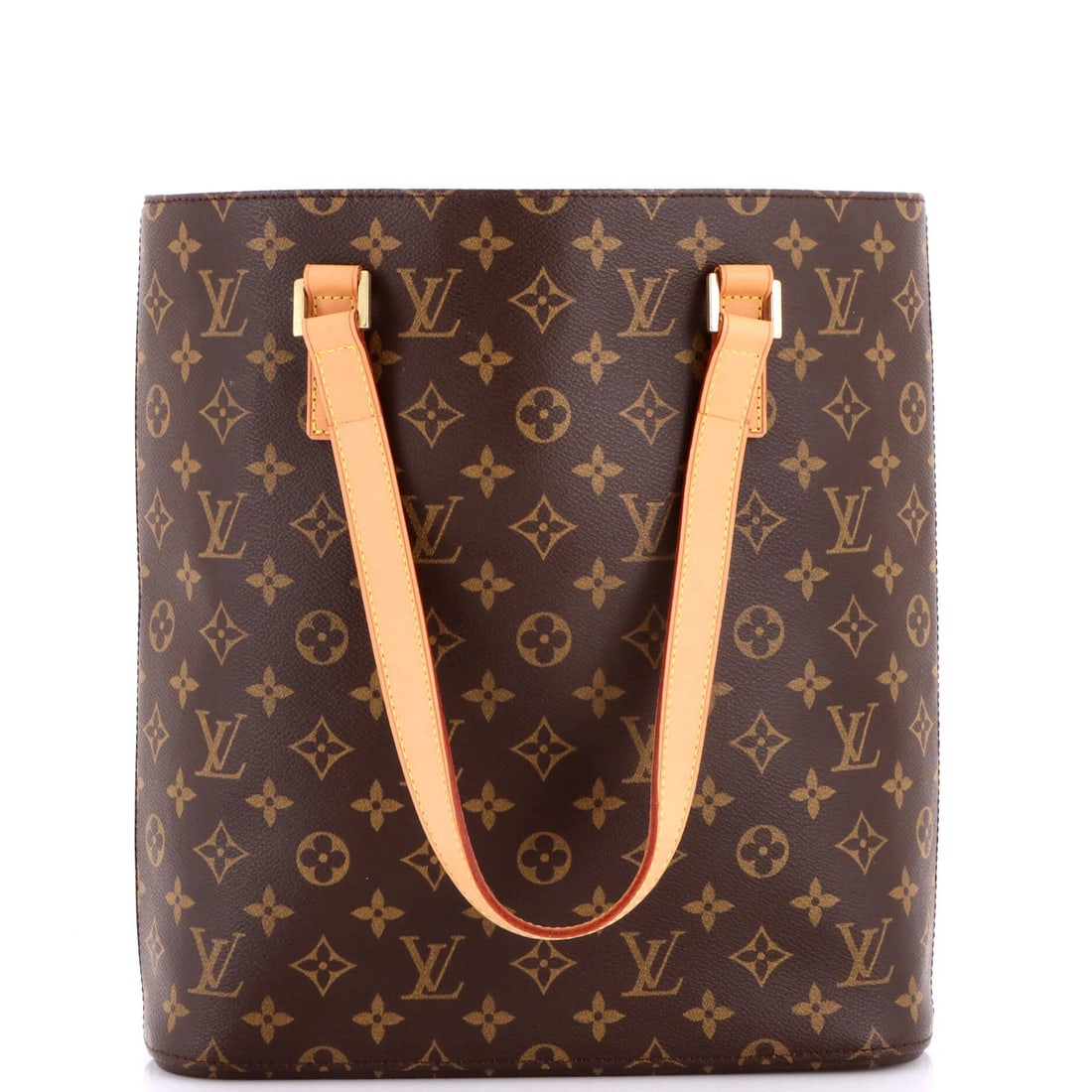 Louis Vuitton Vavin Tote Monogram Canvas GM: Louis Vuitton Vavin Tote Monogram Canvas GM Brown Louis Vuitton Vavin Tote Monogram Canvas GM, featuring minor creases on the exterior and interior, with aged gold hardware. The canvas-coated tote