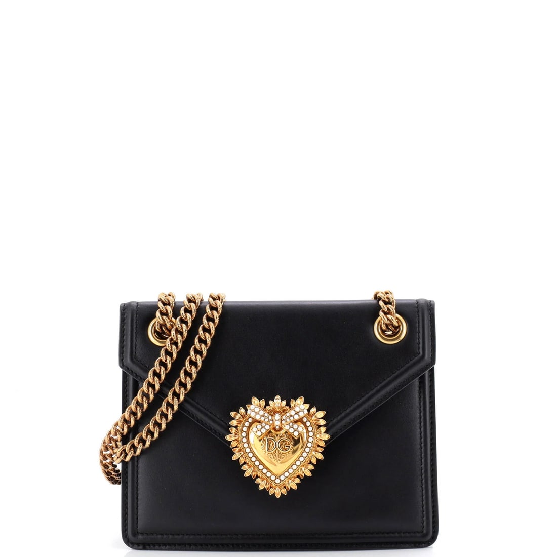 Dolce & Gabbana Devotion Crossbody Bag Leather Small (1 of 6)