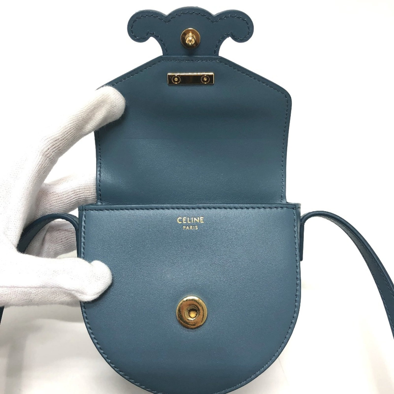 Celine bag shoulder leather - 8