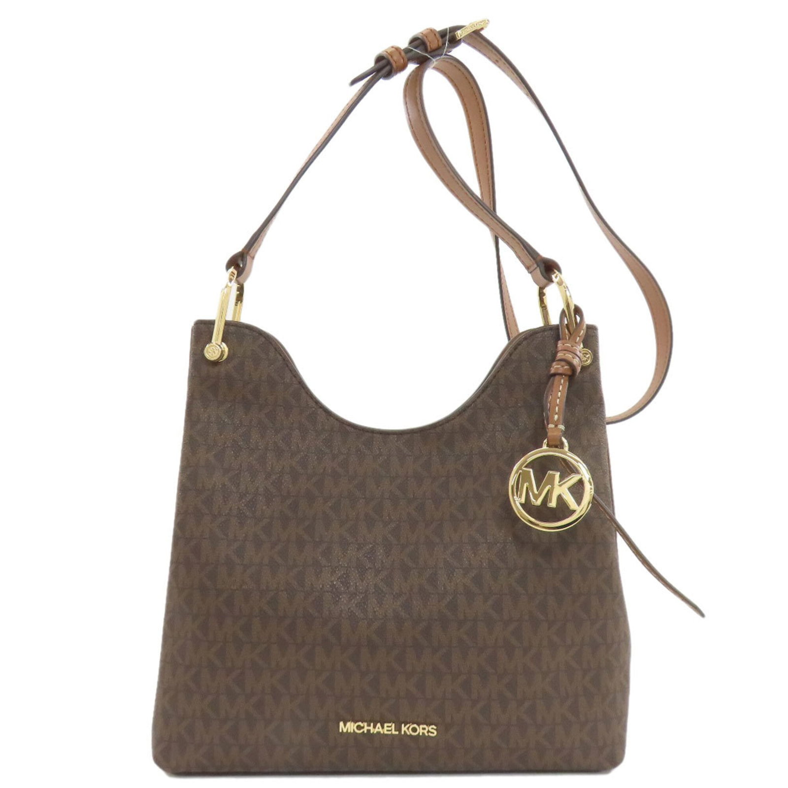 Shoulder Bag Michael Kors Pvc: Shoulder Bag Michael Kors Pvc Dark Brown Michael Kors Pvc Shoulder Bag, 24cm x 10cm. This used shoulder bag features a durable PVC material and has some scratches/dirt, but remains in very good
