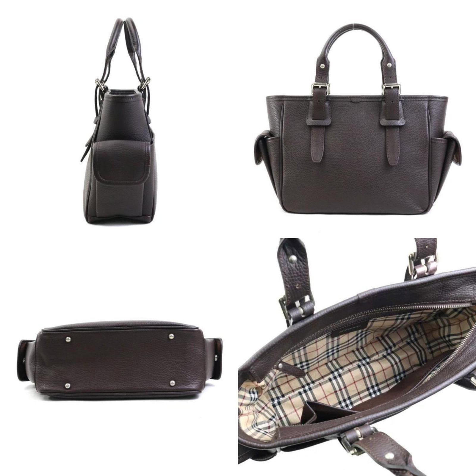 Leather Burberry Handbag - 2