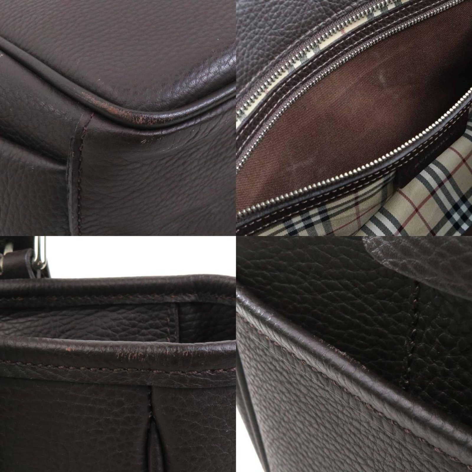 Leather Burberry Handbag - 3