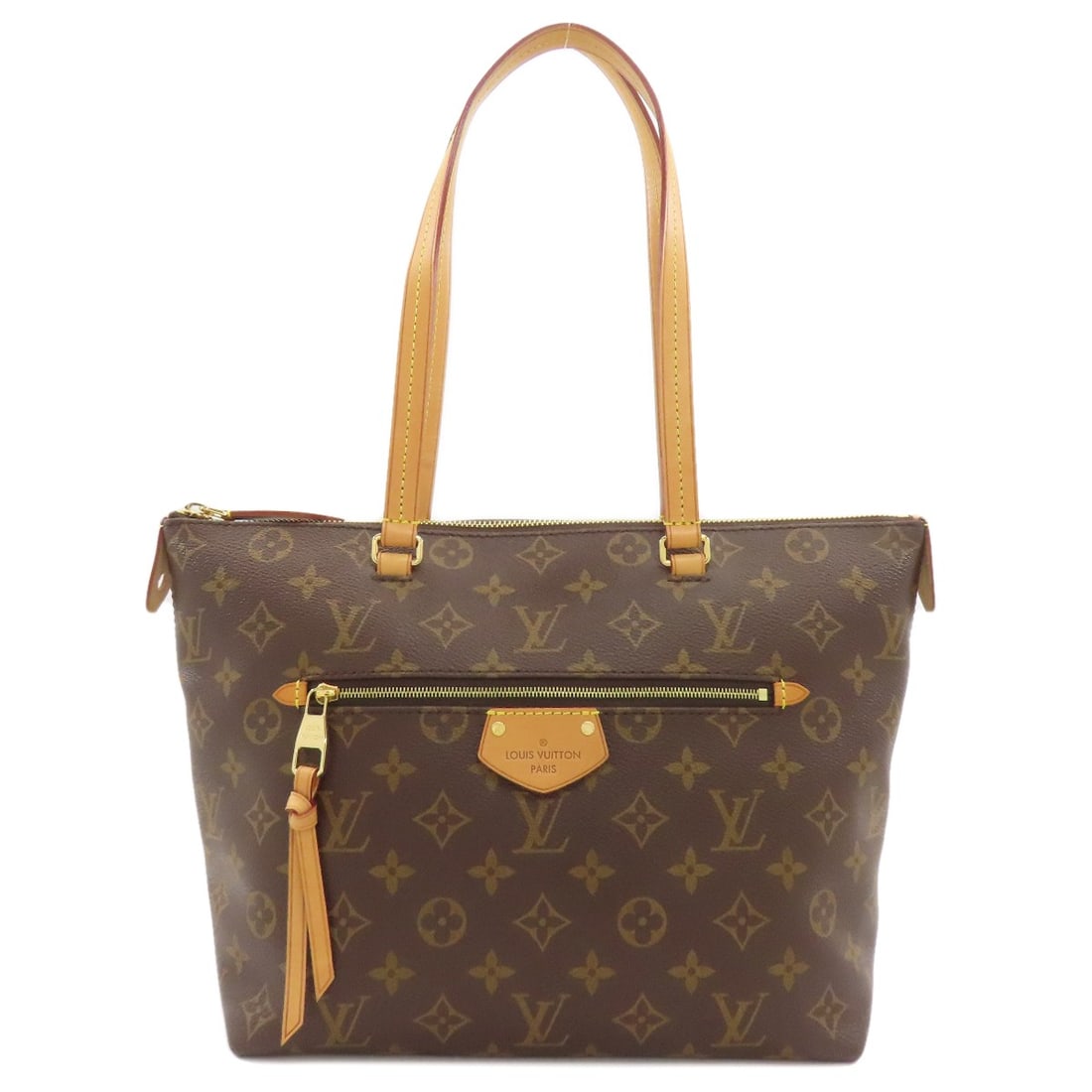 Monogram canvas tote bag Louis Vuitton Pm Jena M42268: Monogram canvas tote bag Louis Vuitton Pm Jena M42268 Brown Monogram Canvas Tote Bag with Signature. This LOUIS VUITTON tote bag features the iconic monogram canvas exterior in brown, bearing a
