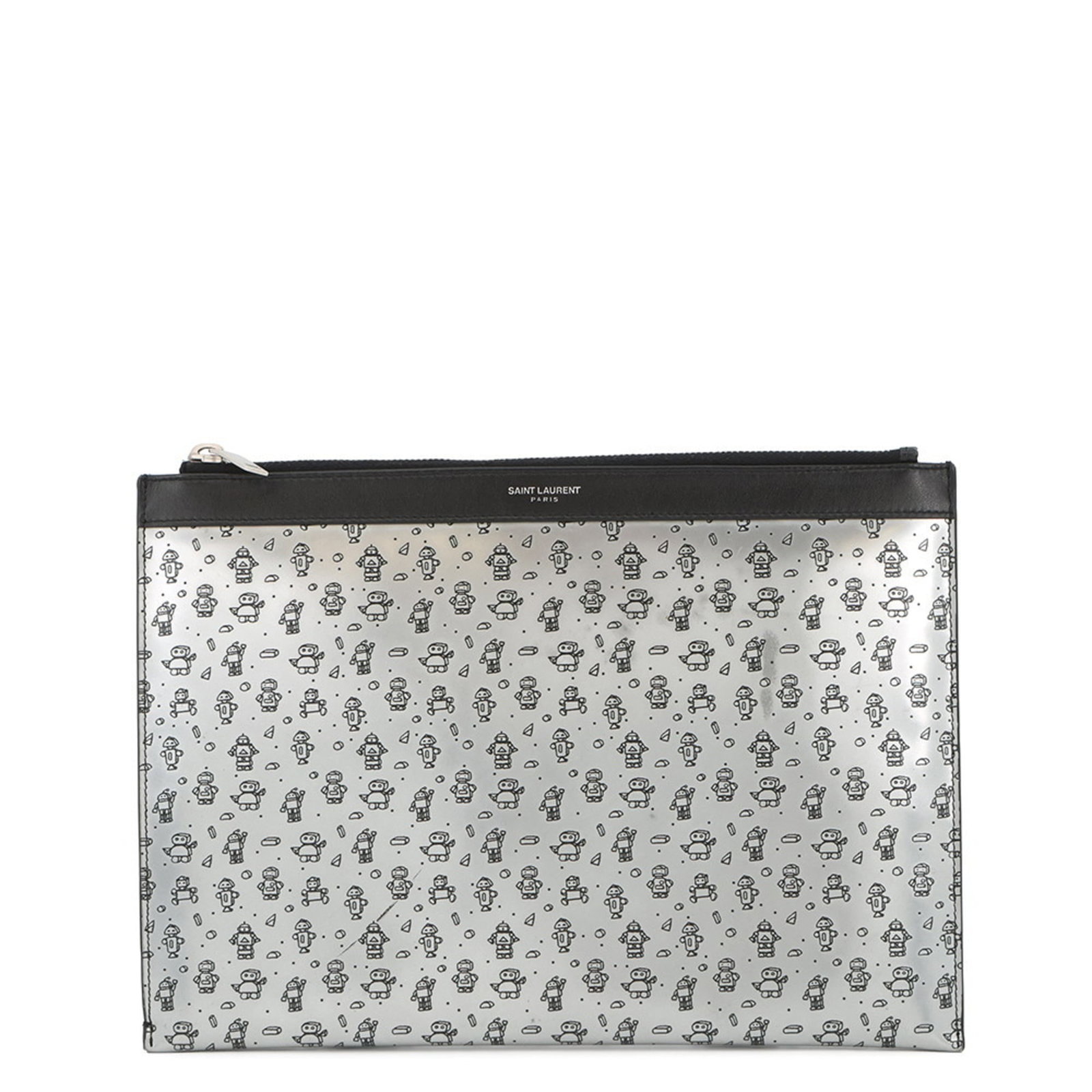Yves Saint Laurent Clutch Bag Handbag Leather (1 of 15)