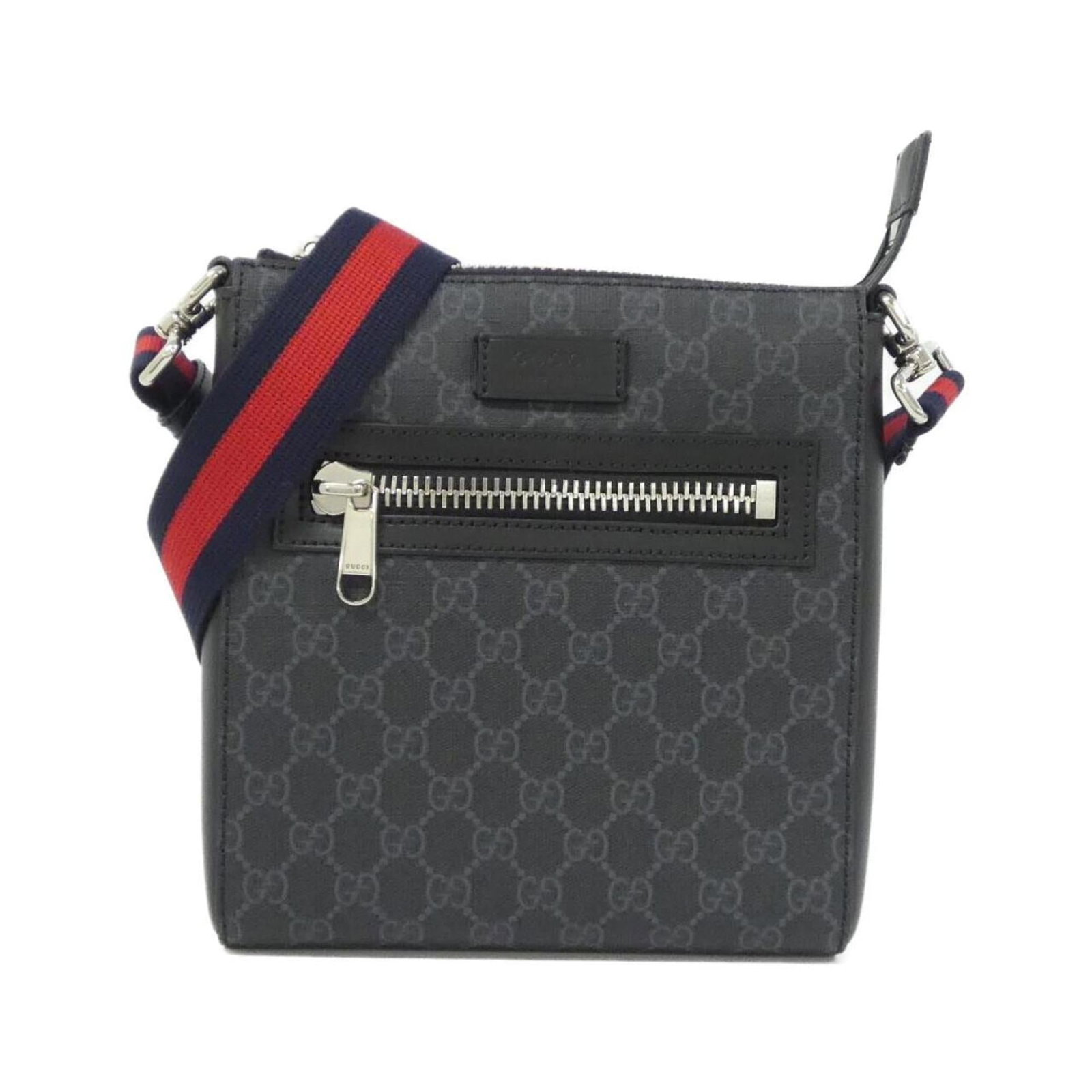 Gucci supreme shoulder bag: Gucci supreme shoulder bag The Gucci Supreme shoulder bag boasts its signature GG Supreme logo in sleek black, adding a touch of sophistication to any outfit. Measuring 23cm x 21cm x 4cm, this