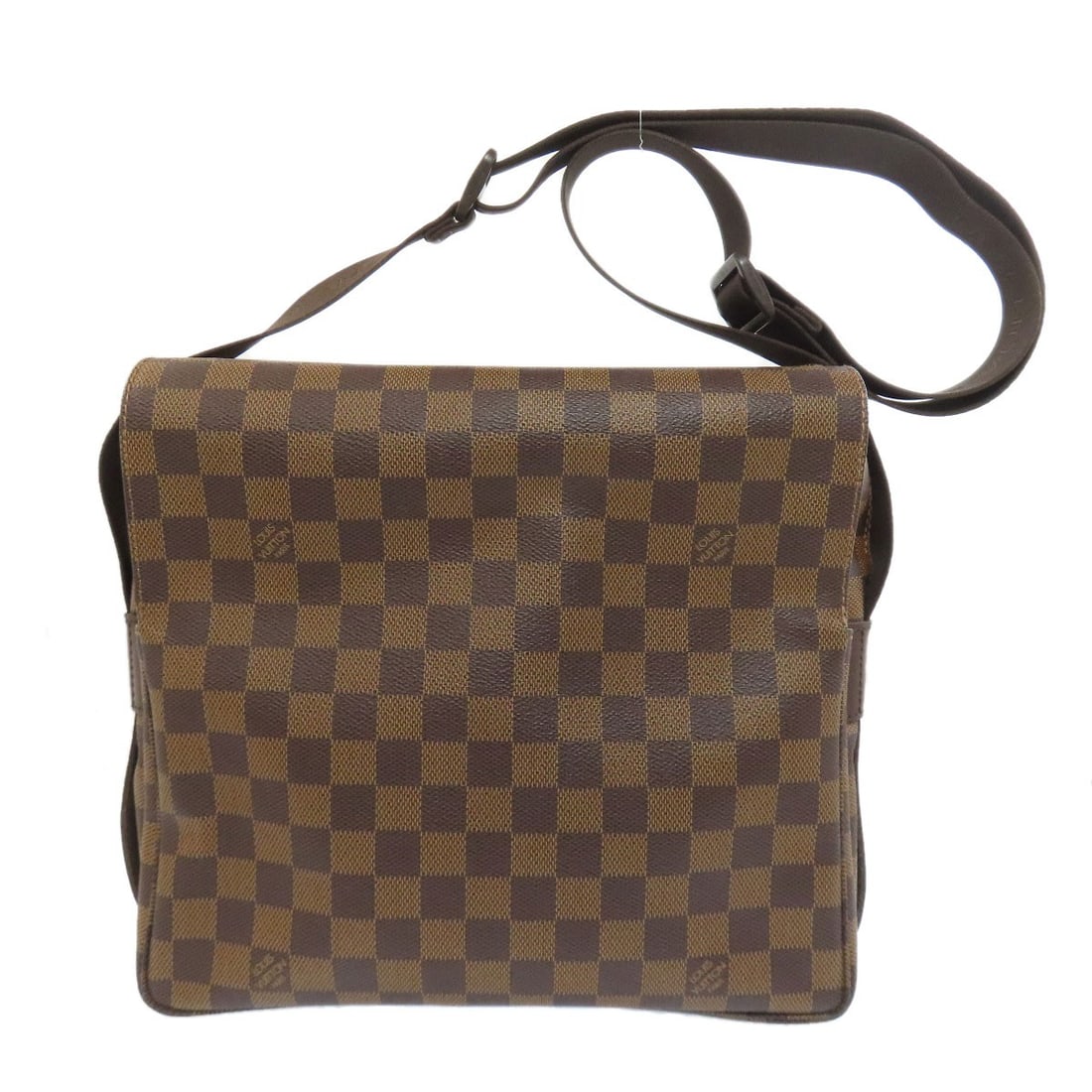 Canvas Bag Damier Louis Vuitton Naviglio M45255: Canvas Bag Damier Louis Vuitton Naviglio M45255 Brown Damier canvas LOUIS VUITTON shoulder bag with classic Naviglio style, featuring a timeless design and iconic pattern. This stylish bag boasts a st