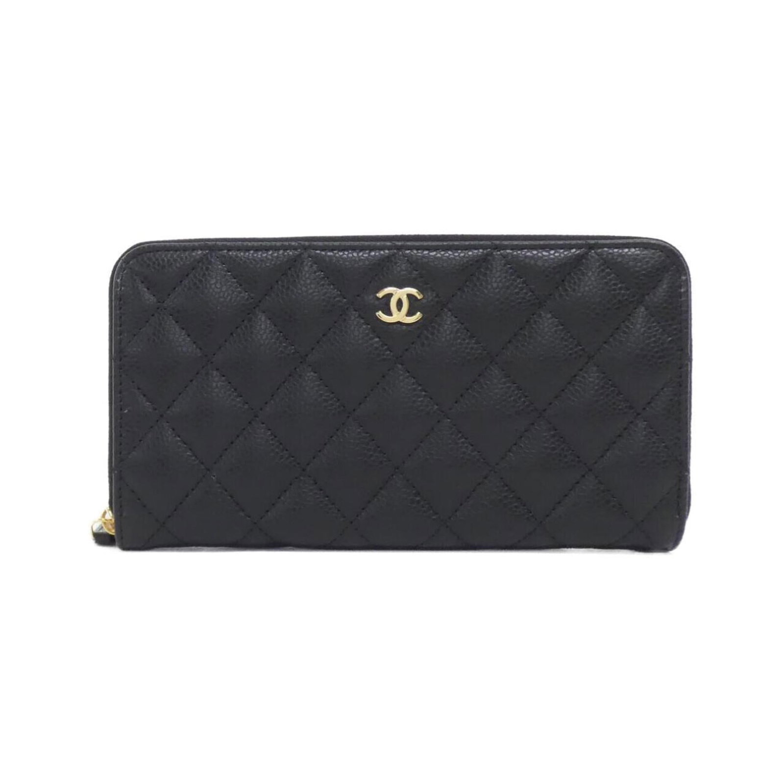 Chanel Long Wallet (Bi-Fold) Grained Calfskin: Chanel Long Wallet (Bi-Fold) Grained Calfskin The Chanel Long Wallet (Bi-Fold) Grained Calfskin features a classic design with a bi-fold layout, perfect for everyday use. Made from high-quality graine