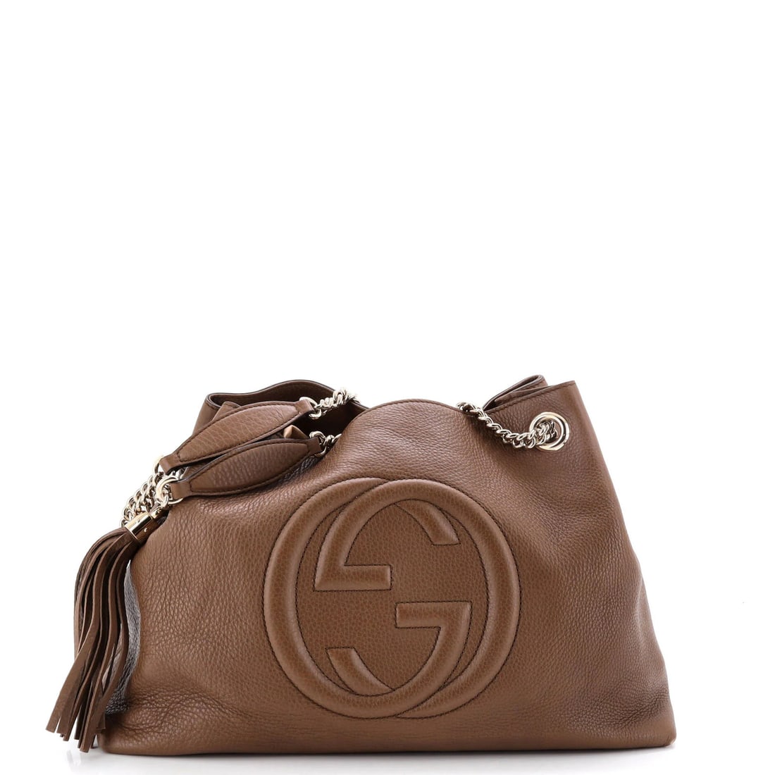 Gucci Soho Chain Strap Shoulder Bag Leather Medium (1 of 6)