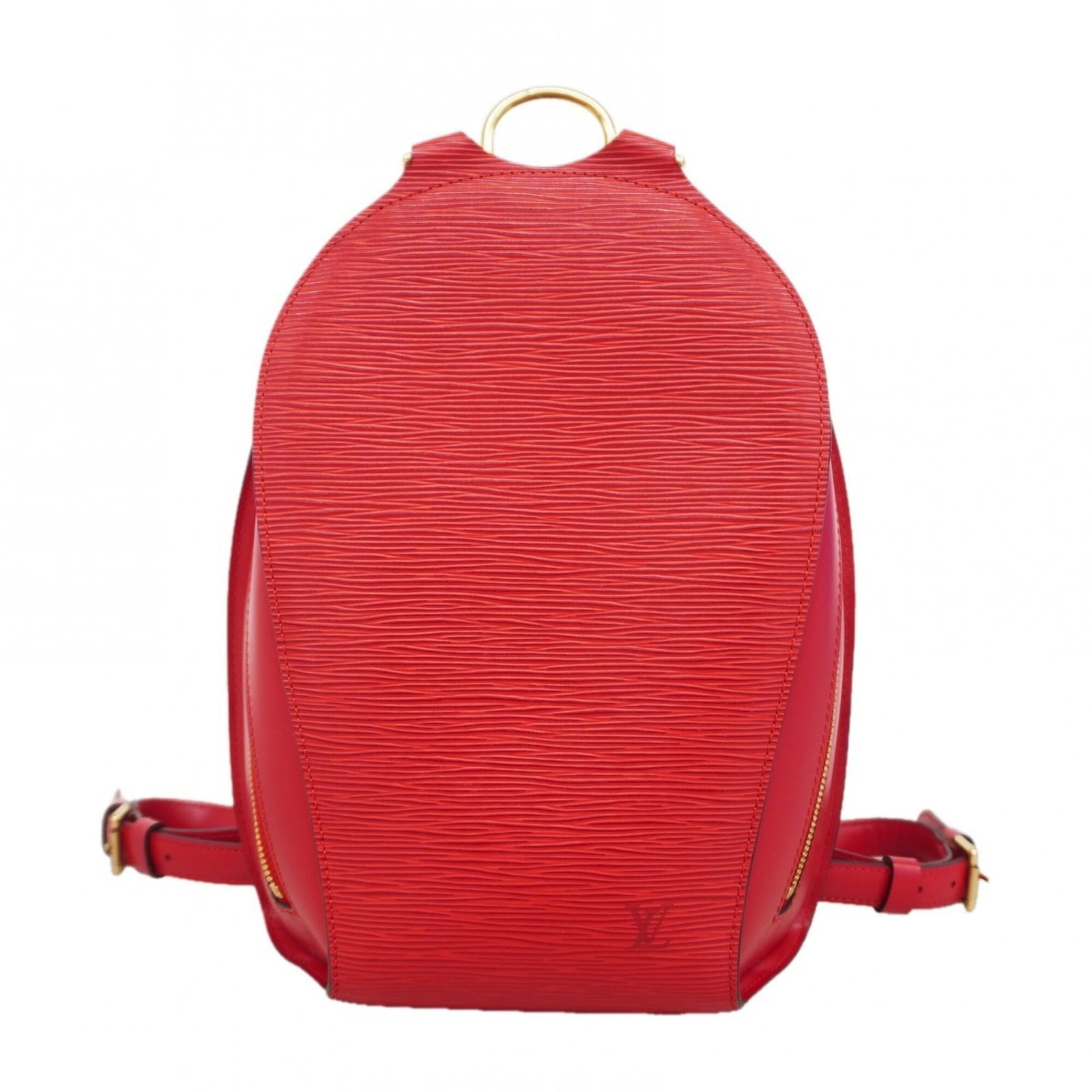 Louis Vuitton Backpack: Louis Vuitton Backpack Castilian Red Louis Vuitton Backpack for Sale. This used backpack features the iconic Castilian Red color and has a compact size, measuring 28cm x 20cm x 7.5cm. With traces of u