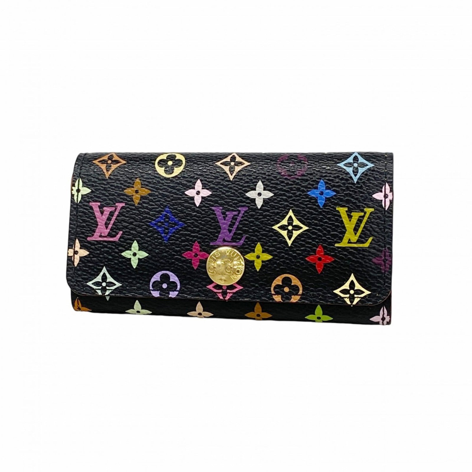 Keycase from Louis Vuitton: Keycase from Louis Vuitton Noir Louis Vuitton keycase in good condition, with traces of usage and minor scratches. The case bears a signature, but its origin and authenticity cannot be confirmed.