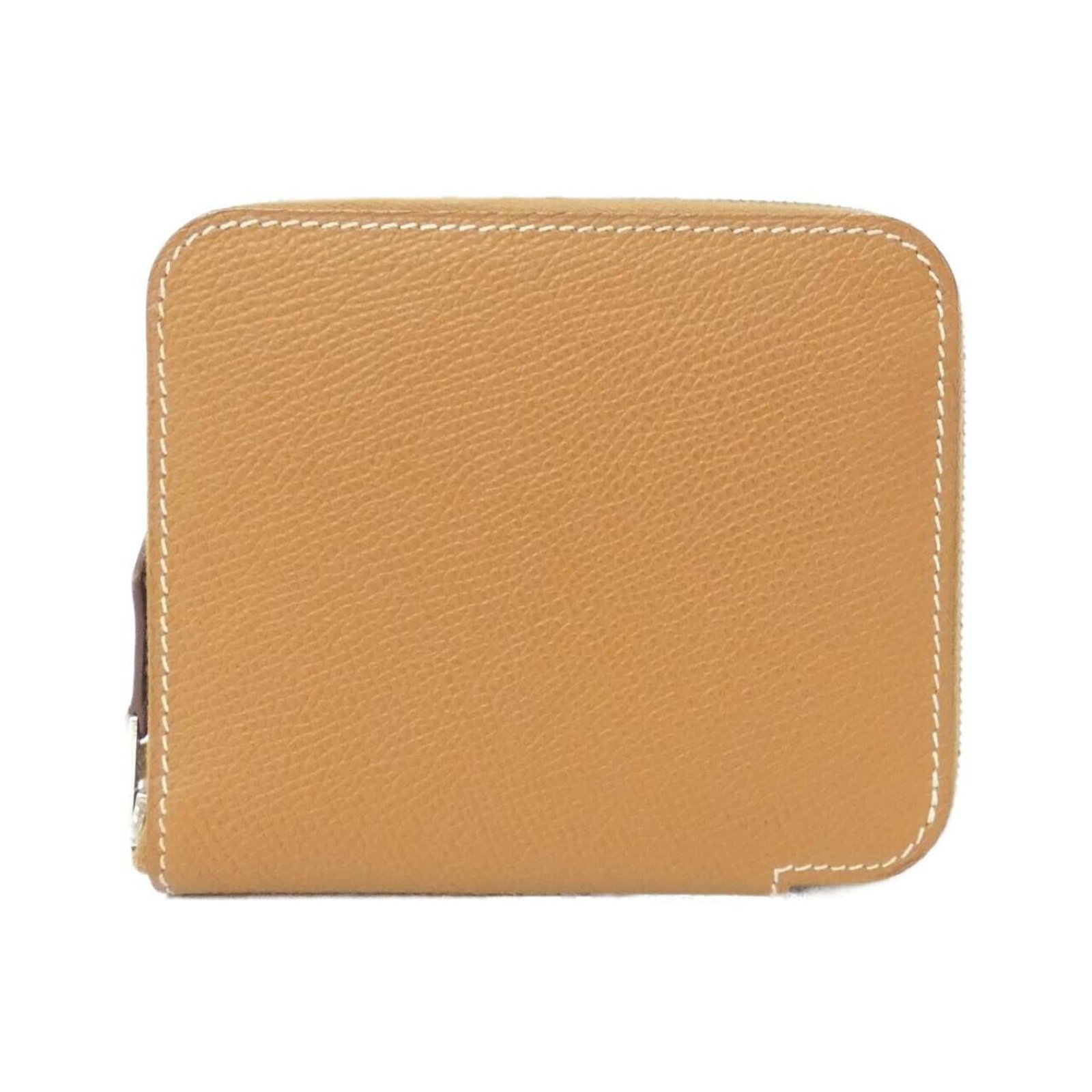 Epsom Leather Silk Bi Fold Wallet Hermes: Epsom Leather Silk Bi Fold Wallet Hermes Epsom Leather Silk Bi Fold Wallet by Hermes - A luxurious bi-fold wallet made from high-quality Epsom leather and adorned with silk details, available in gold