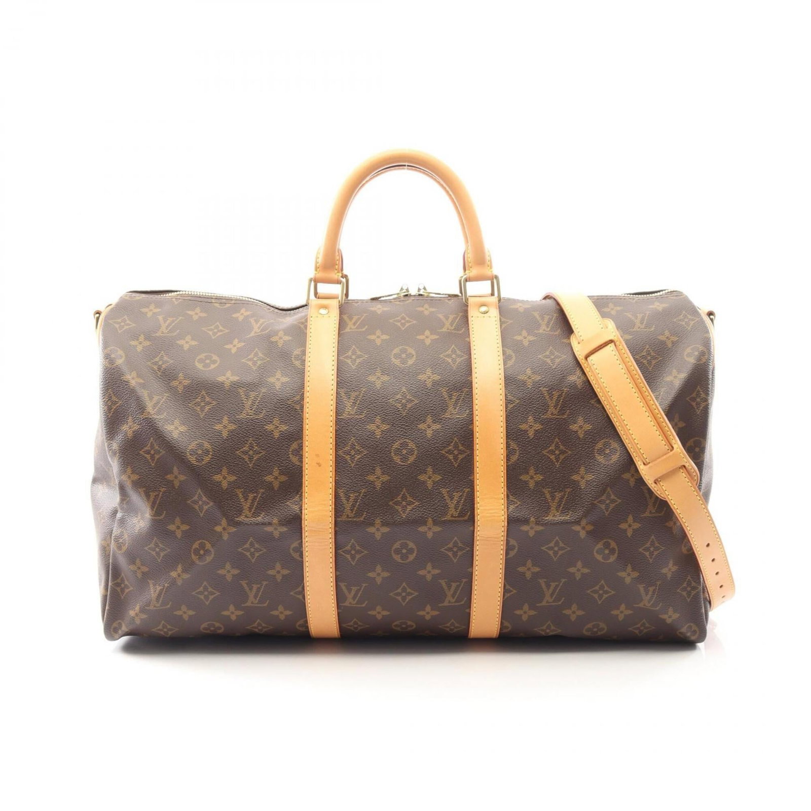 Handbag Coated Boston Pvc Leather Monogram Vuitton Louis: Handbag Coated Boston Pvc Leather Monogram Vuitton Louis Coated Boston Pvc Leather Monogram Vuitton Louis Bag in Brown. This used, very good condition bag features coated canvas and pvc material with