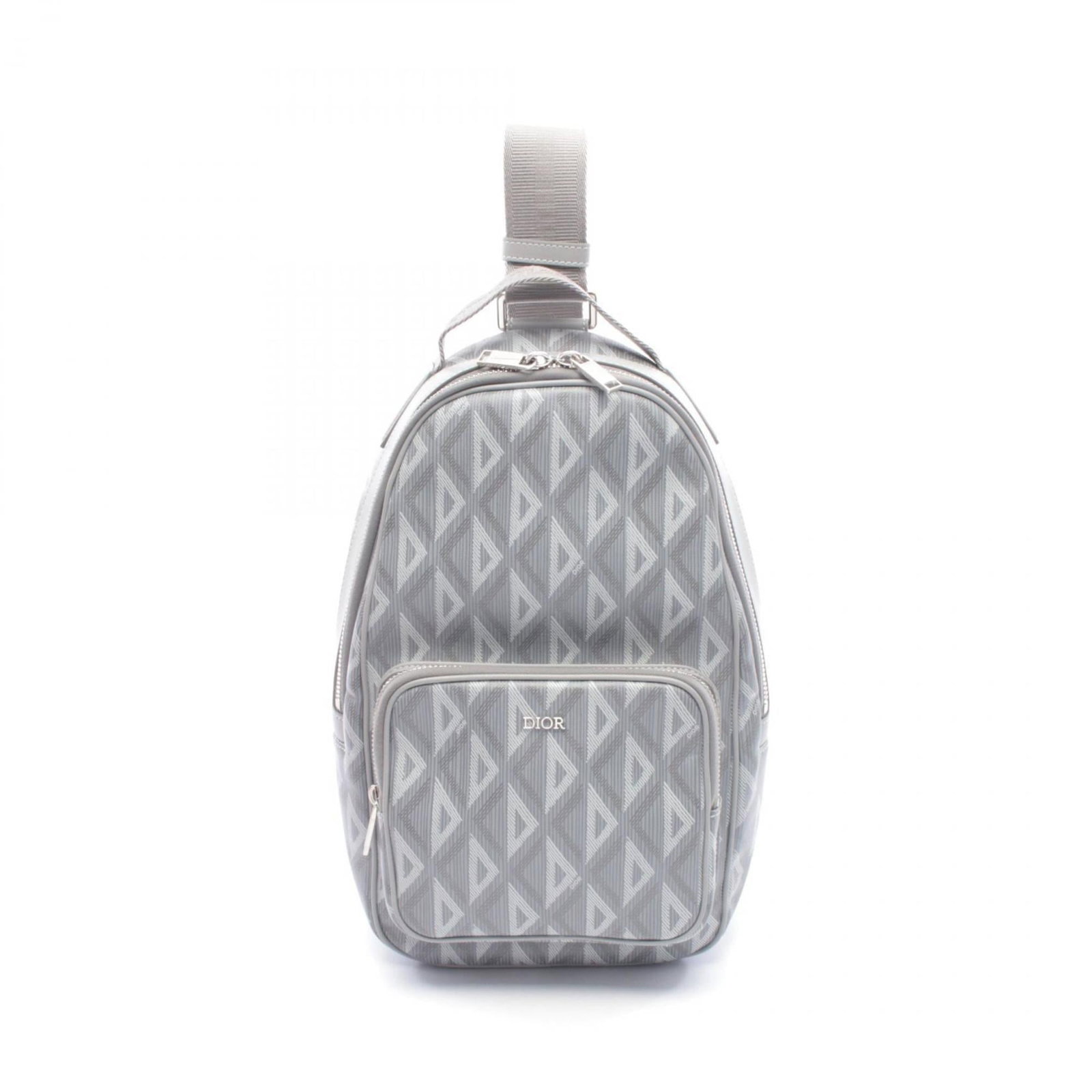 Christian Dior Fanny Pack Coated Leather: Christian Dior Fanny Pack Coated Leather Coated canvas and leather blend gives this Christian Dior fanny pack its unique look. The gray and white color combination adds a touch of sophistication, whil
