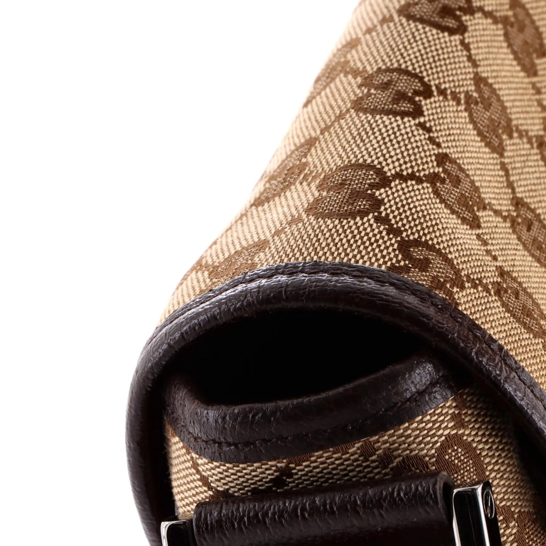 Gucci Web Strap Flap Medium Messenger Canvas - 7