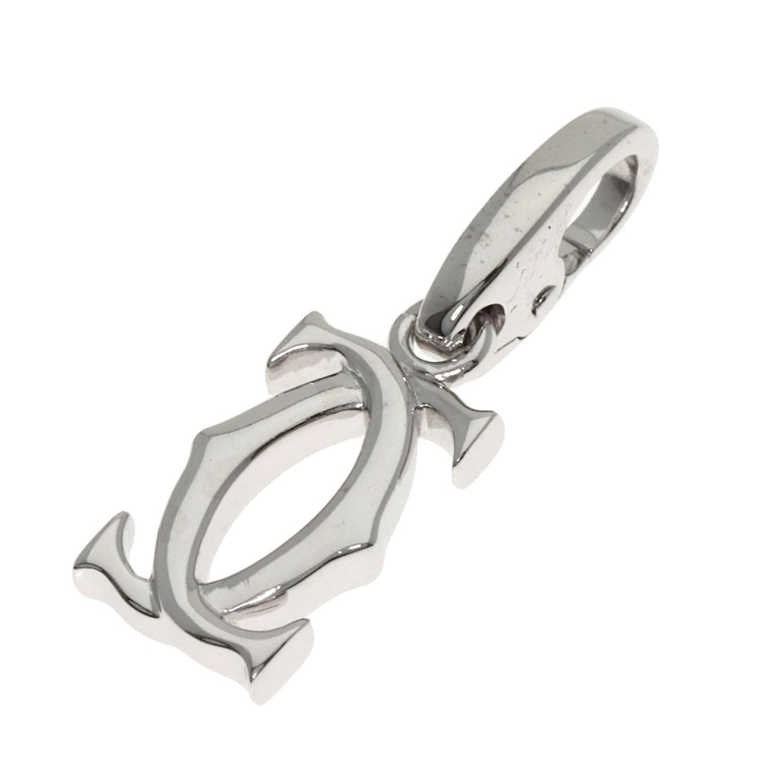 Charm Top Pendant 2C Gold White K18 Cartier: Charm Top Pendant 2C Gold White K18 Cartier K18 White Gold Cartier Pendant Top, featuring a sleek and sophisticated design. This 2C gold pendant top boasts a high level of purity with its K18 metal