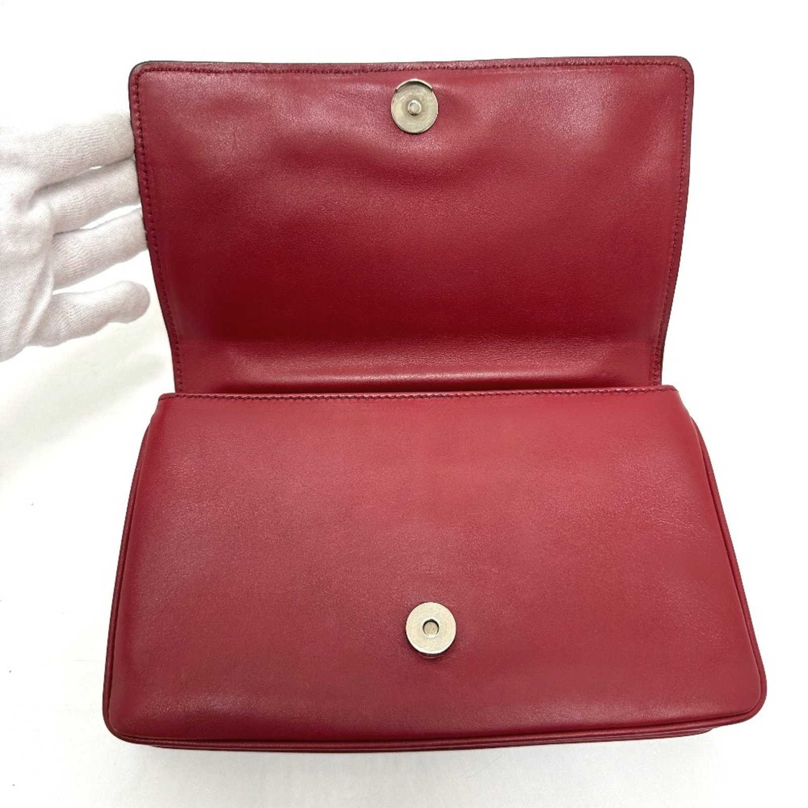 Leather Shoulder Bag Prada - 10