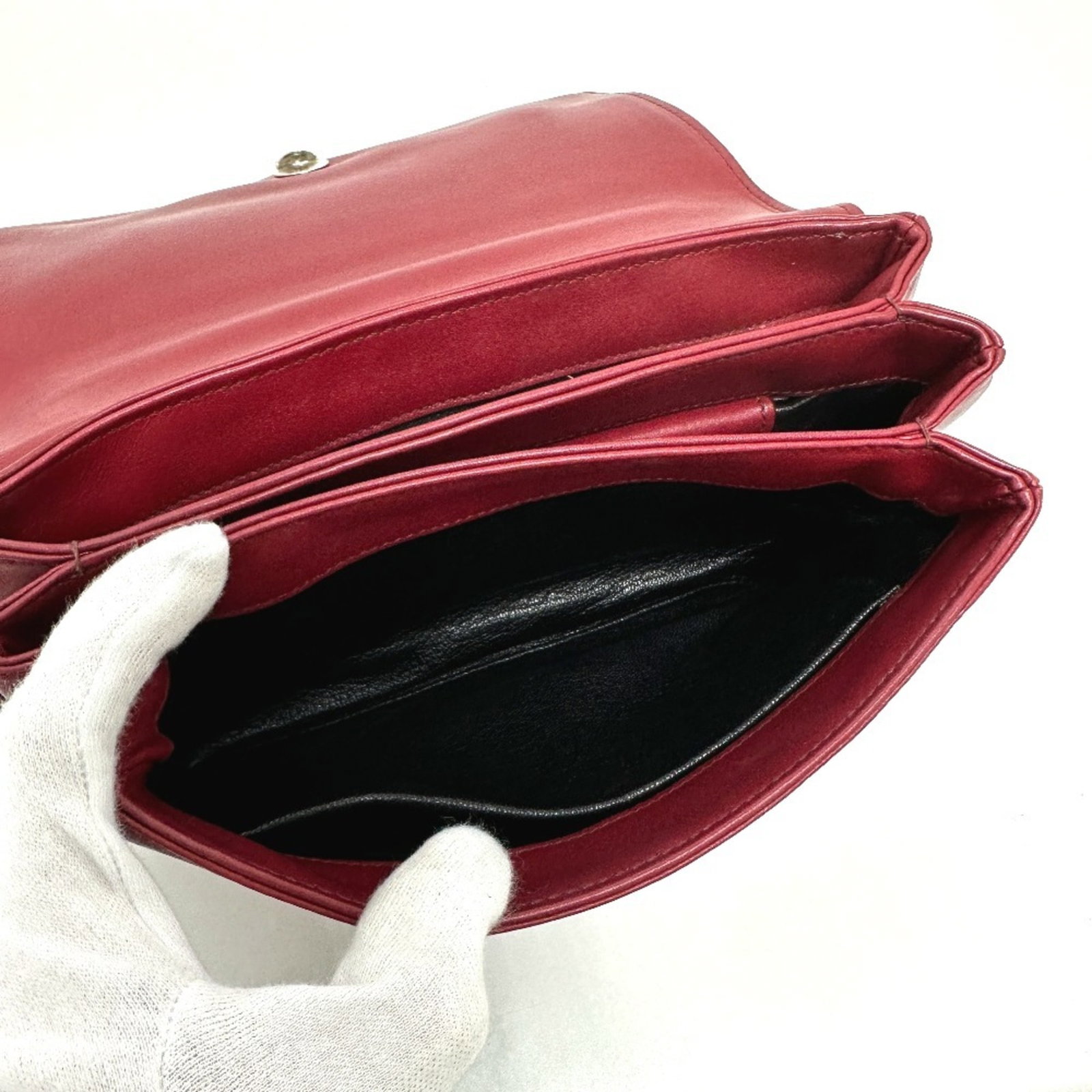 Leather Shoulder Bag Prada - 11