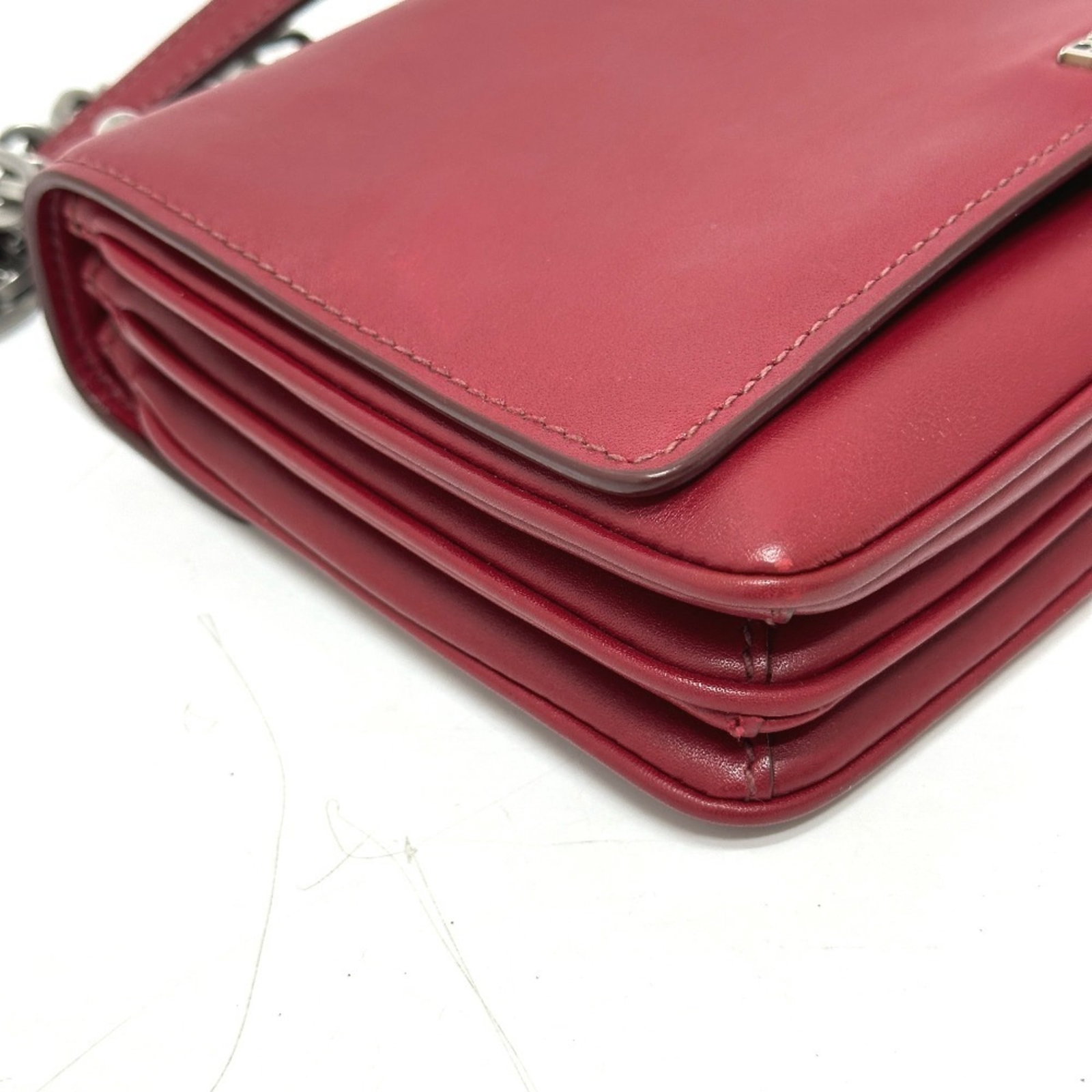 Leather Shoulder Bag Prada - 5