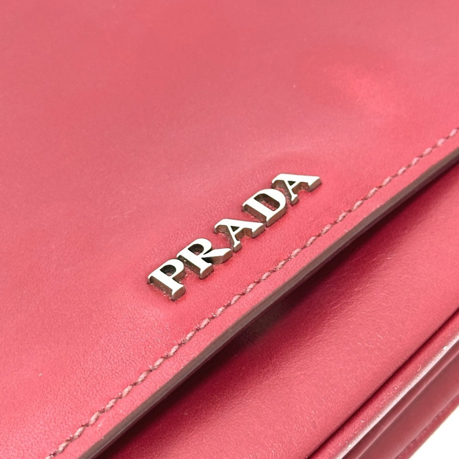 Leather Shoulder Bag Prada - 6