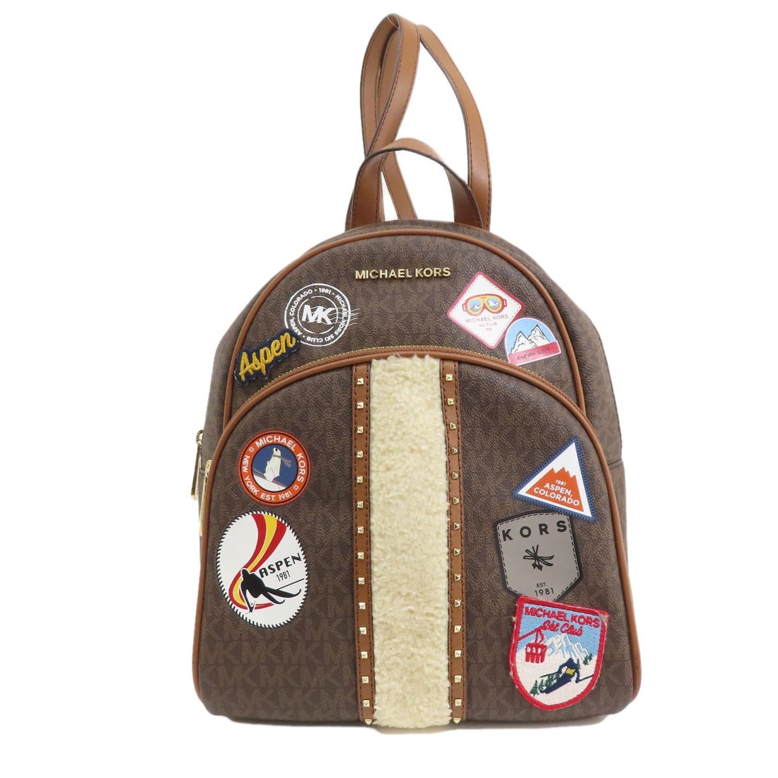 Signature Leather Coated Michael Kors Daypack Backpack Mk Sticker (1 of 20)