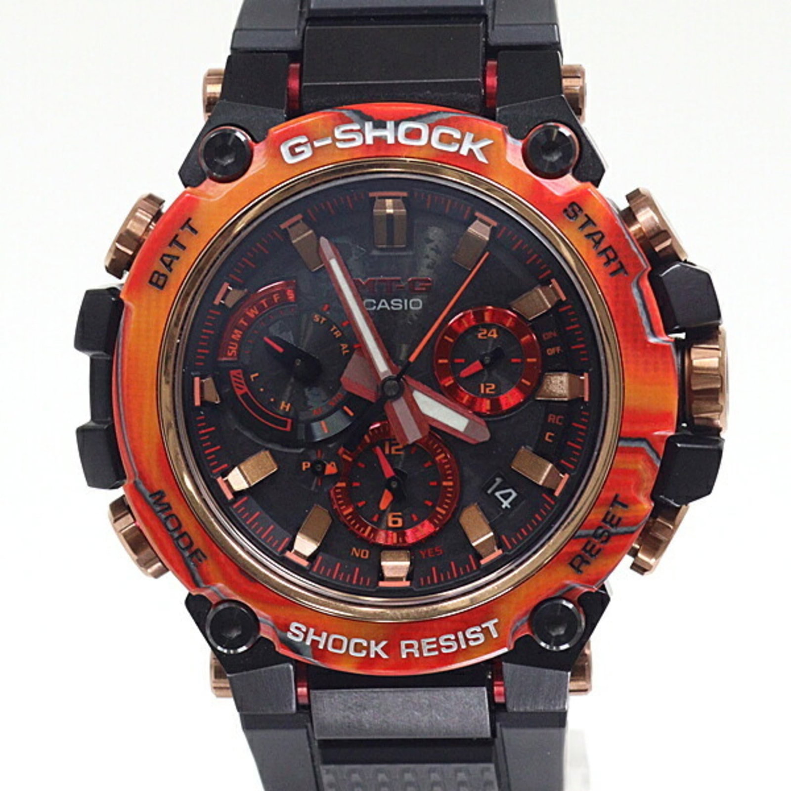 Wristwatch by Casio: Wristwatch by Casio Stainless steel case and band provide a sleek, modern look. The black dial features an analog display, making it easy to tell time. This like-new Casio wristwatch is a reliable acc