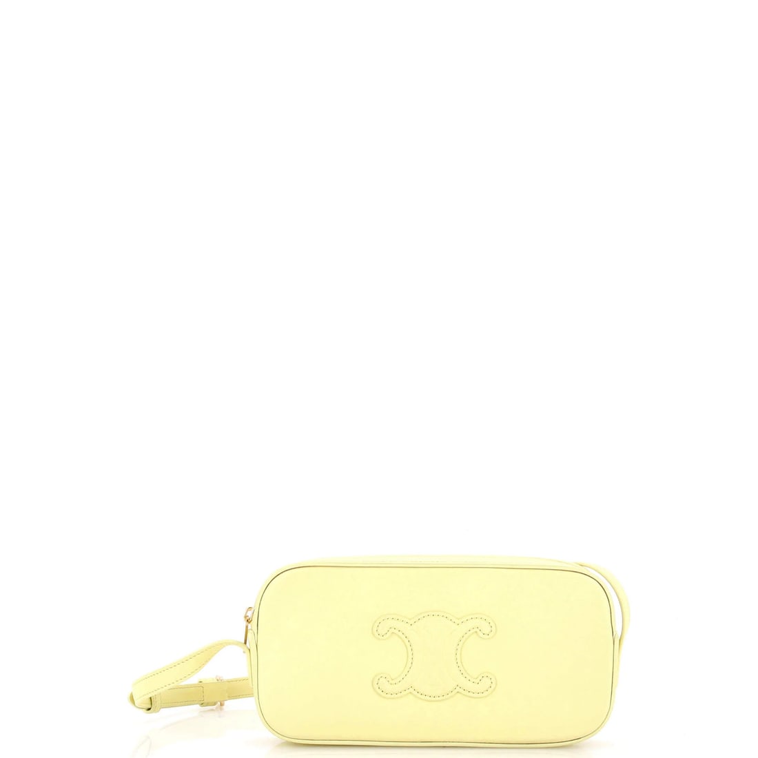 Celine Cuir Triomphe Camera Shoulder Bag Leather Mini: Celine Cuir Triomphe Camera Shoulder Bag Leather Mini The Celine Cuir Triomphe Camera Shoulder Bag Leather Mini is a stylish and functional mini shoulder bag made from high-quality leather. Its