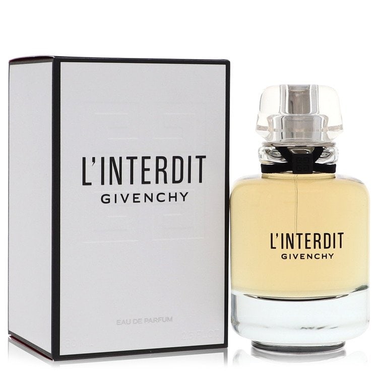 L'interdit Perfume By Givenchy Eau De Parfum Spray: L'interdit Perfume By Givenchy Eau De Parfum Spray 2.6 oz Eau De Parfum Spray of L'interdit Perfume by Givenchy, featuring the iconic fragrance for women. This perfume bears a signature and comes in