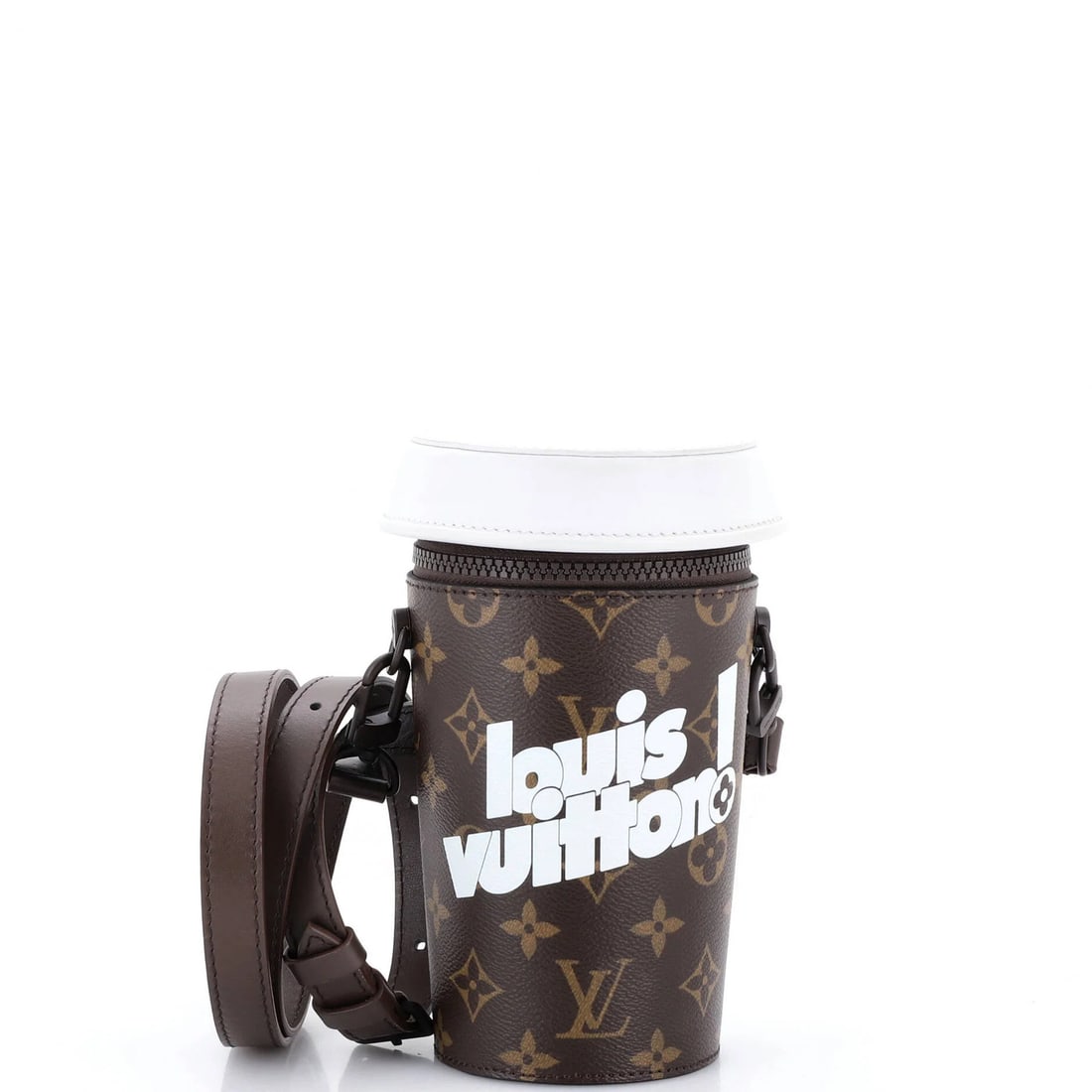 Louis Vuitton coffee cup everyday pouch signature vintage monogram. (1 of 8)