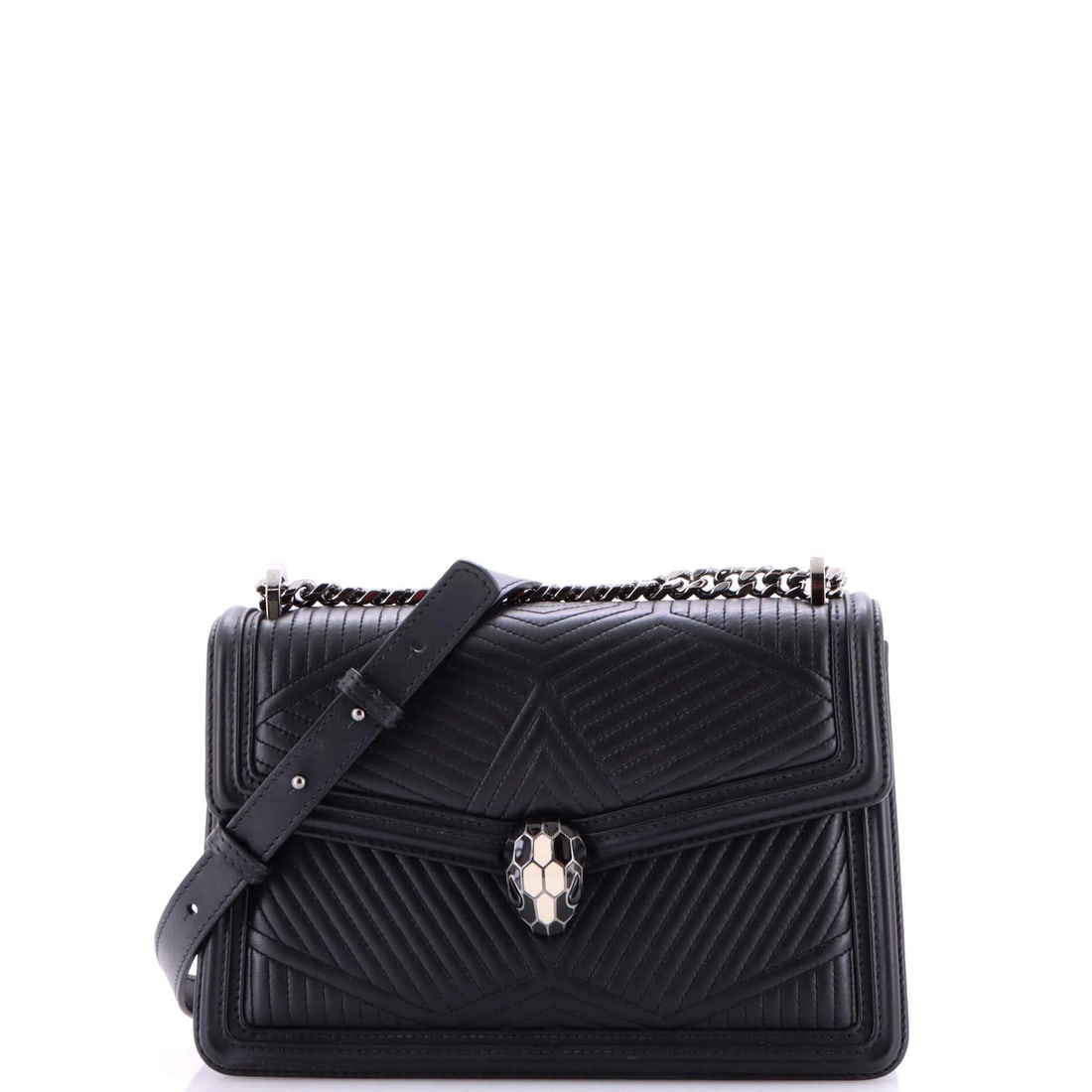 Serpenti Forever Bag Leather Quilted Small Shoulder (1 of 6)
