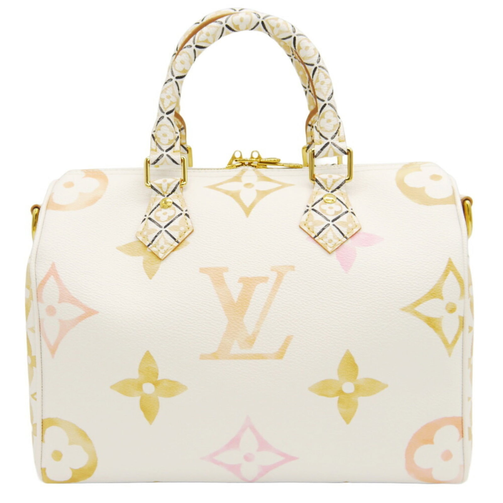 Shoulder Bag Boston Leather Canvas By Louis Vuitton: Shoulder Bag Boston Leather Canvas By Louis Vuitton Used Louis Vuitton Boston Leather Canvas Shoulder Bag, measuring 19cm x 25cm x 15cm. This bag features a mix of leather and canvas material, with so