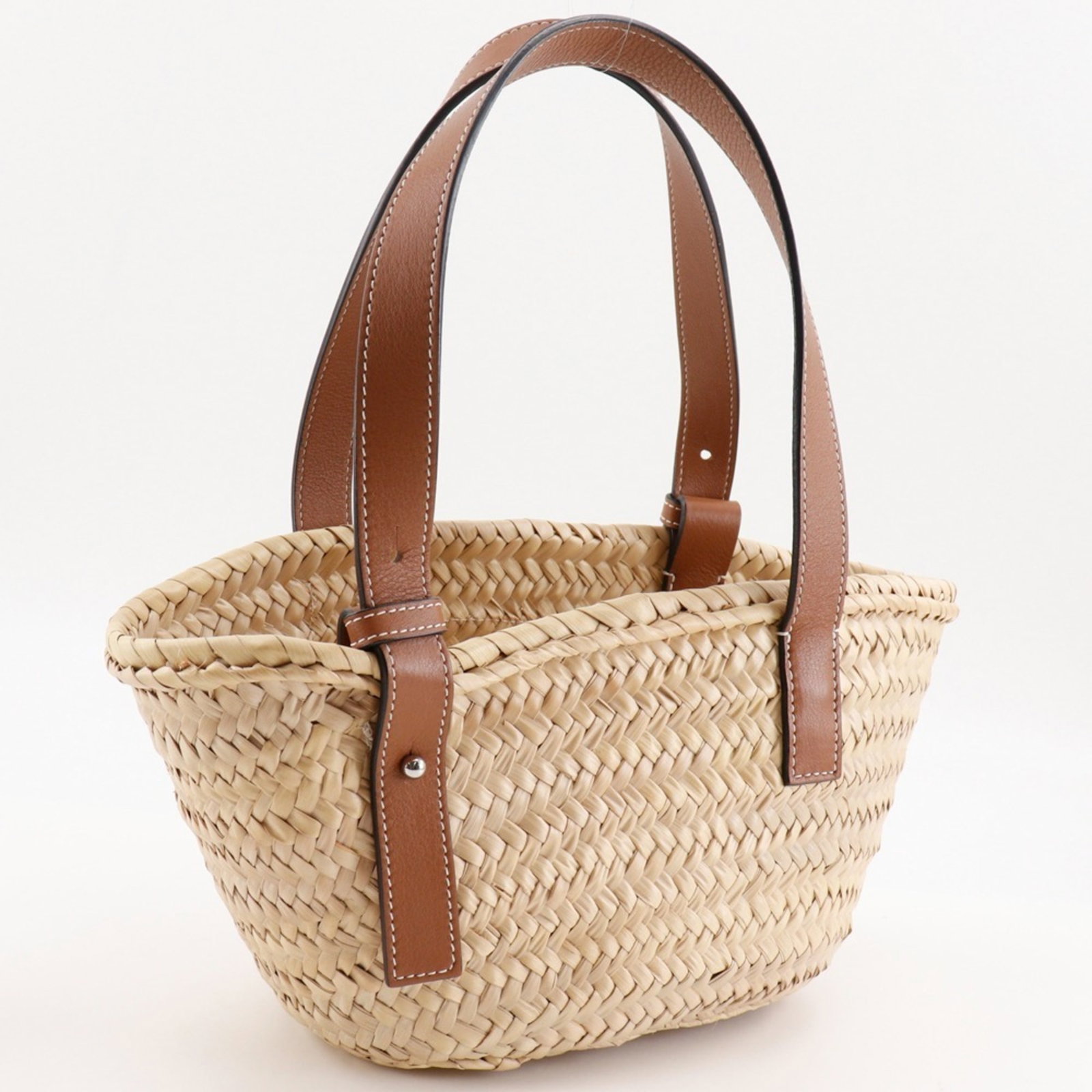 Loewe Raffia Tote Leather Bag - 3