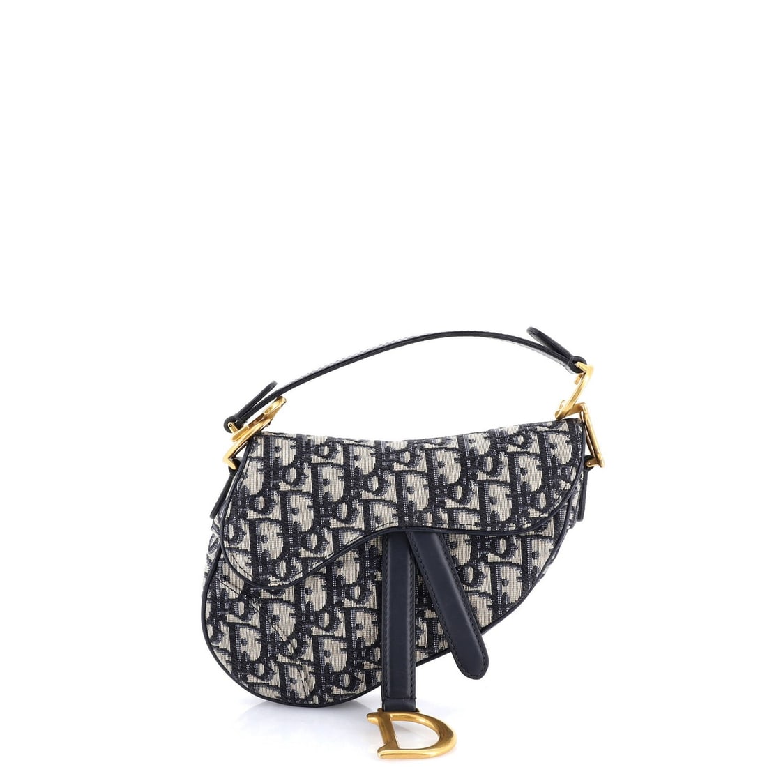 Mini Oblique Canvas Handbag Saddle Christian Dior: Mini Oblique Canvas Handbag Saddle Christian Dior Mini Oblique Canvas Handbag Saddle Christian Dior - A stylish and compact shoulder bag featuring an oblique canvas design in blue, with a neutral