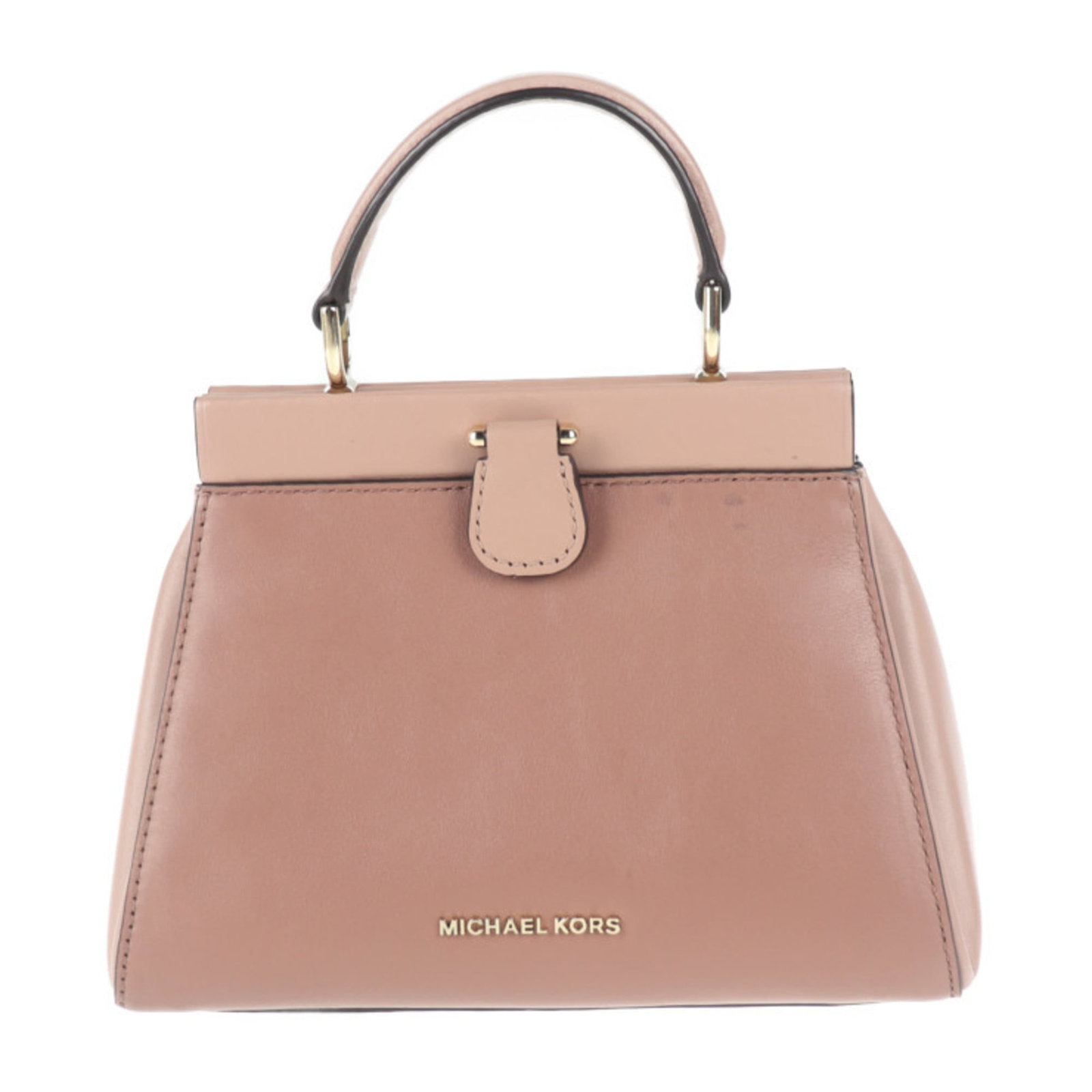 Michael Kors Handbag Shopping Bag Shoulder Bag Tote Bag: Michael Kors Handbag Shopping Bag Shoulder Bag Tote Bag Pink Beige Michael Kors Handbag Shopping Bag Shoulder Bag Tote Bag for sale. This used, very good condition bag features an open inner pocket