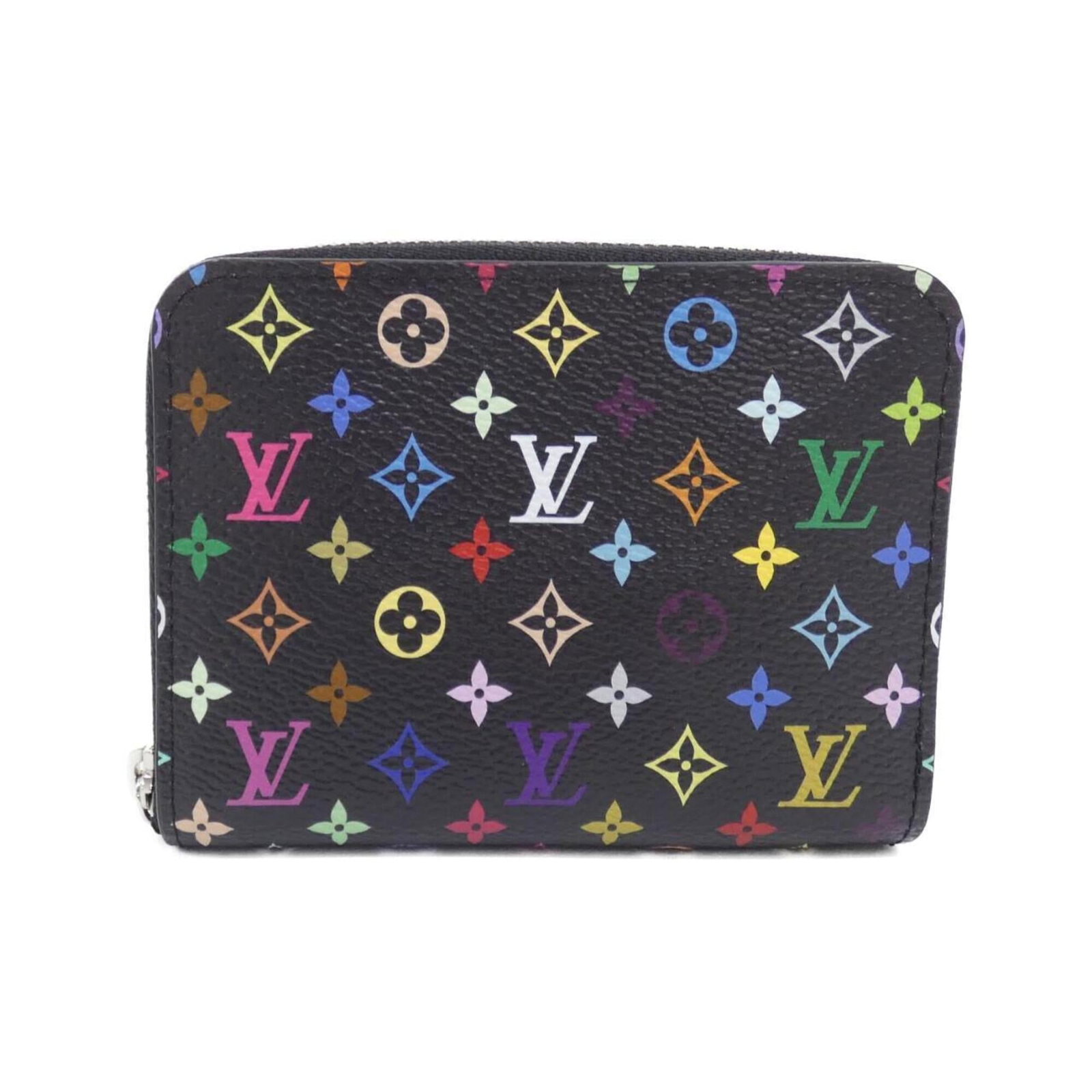 Louis Vuitton Coin Purse/ Coin Case Coated Canvas: Louis Vuitton Coin Purse/ Coin Case Coated Canvas Coated canvas construction provides durability and style to this Louis Vuitton coin purse, featuring a sleek black finish. The compact size makes it