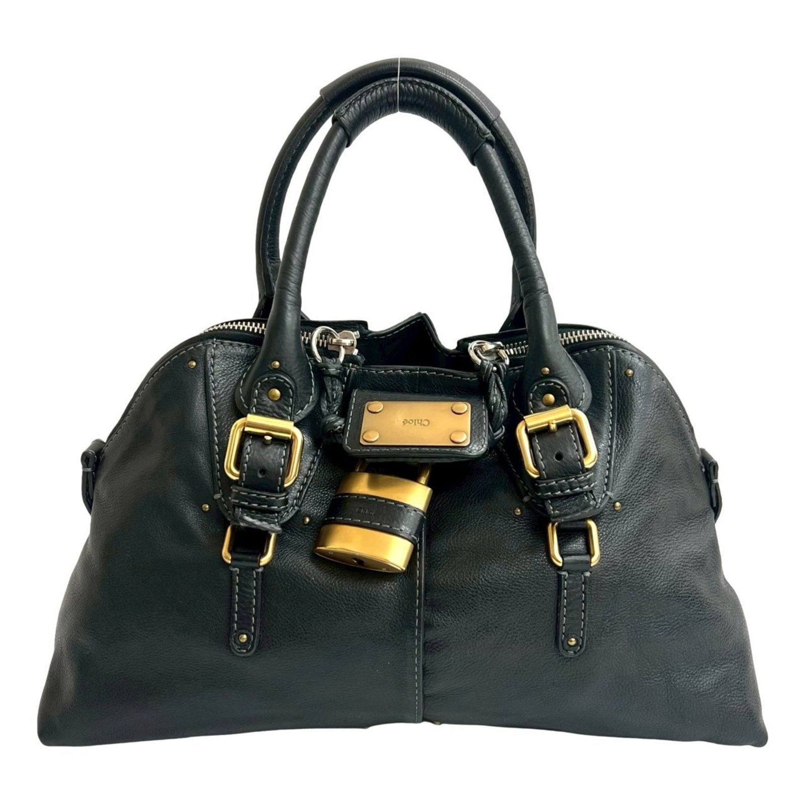 Handbag to Leather tote by Chlo: Handbag to Leather tote by Chlo Chlo's black leather tote bag boasts a timeless design with clean lines and a classic silhouette. Measuring 25cm x 44cm x 16cm, it offers ample space for daily