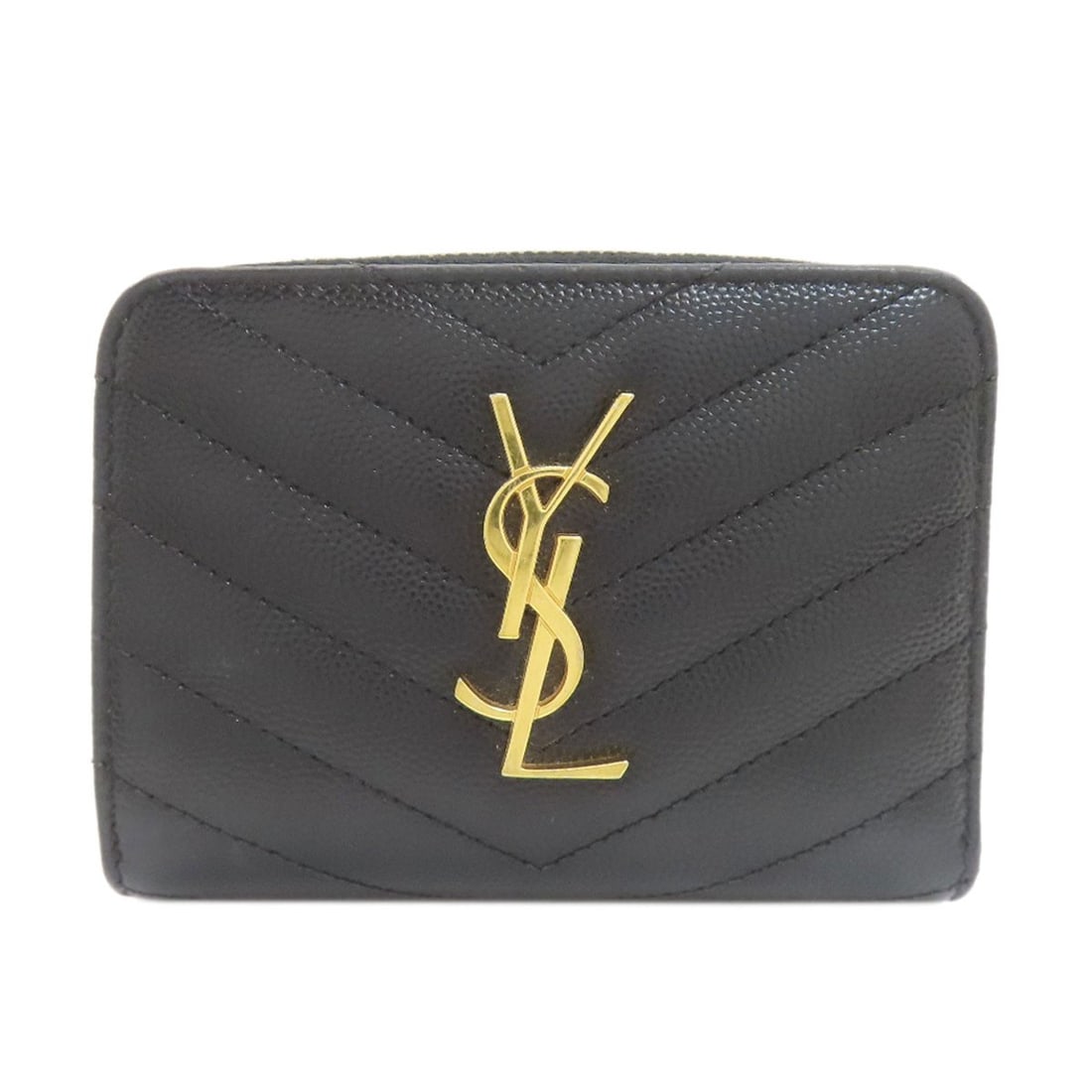 Saint Laurent Yves Cassandra Stitch Wallet Leather Bifold With Coin Pocket (1 of 20)