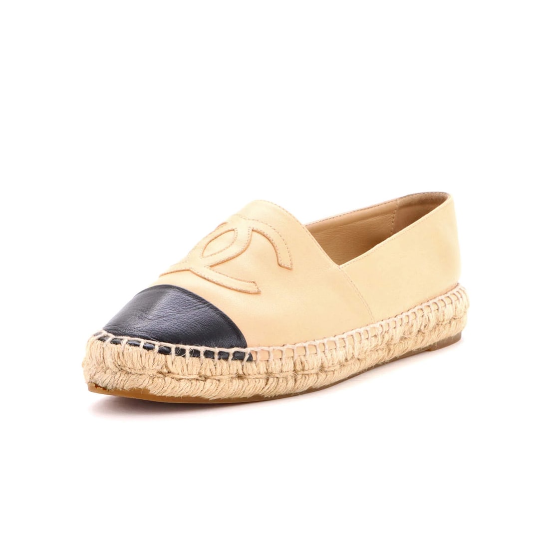 Chanel Women's CC Cap Toe Espadrilles Leather (1 of 6)